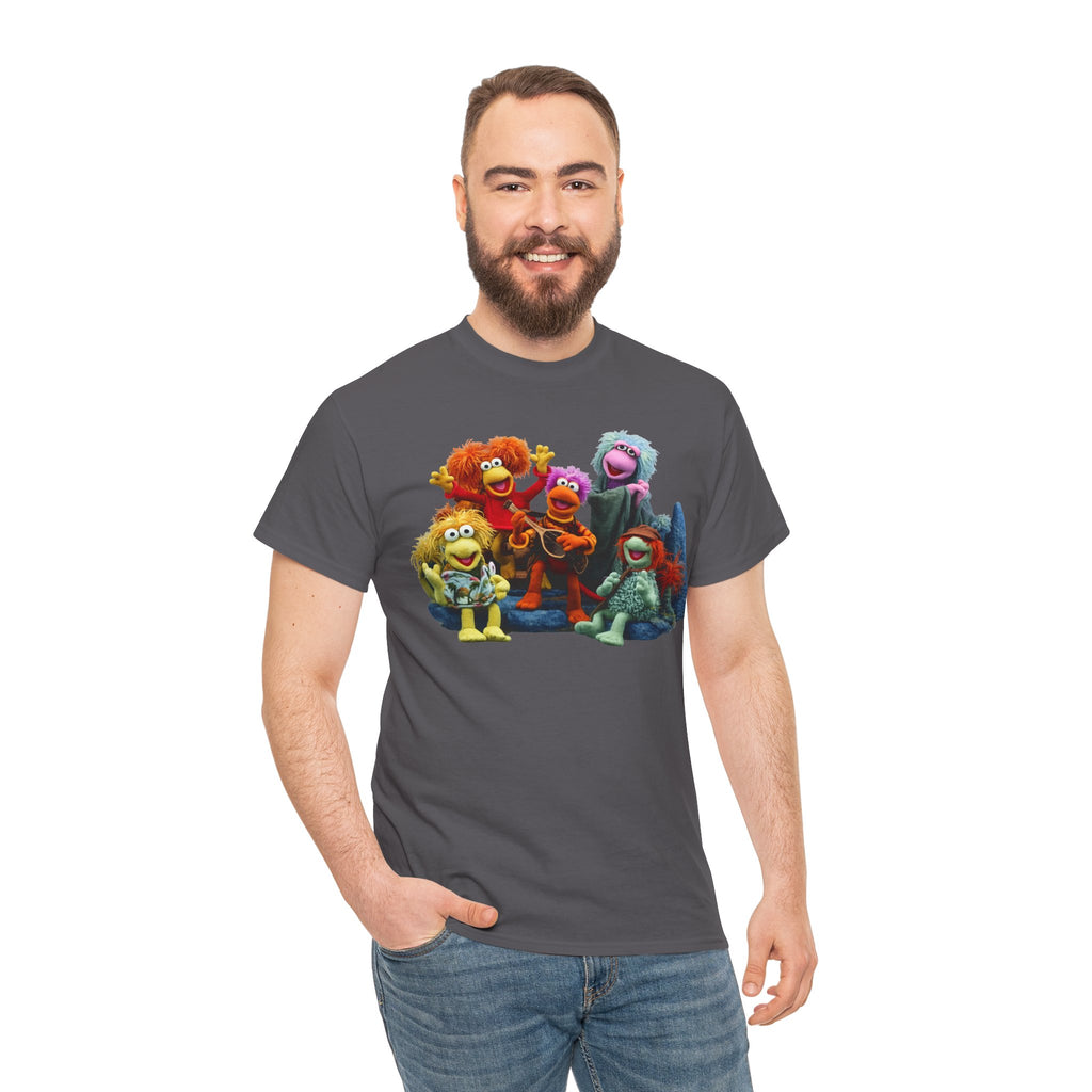 Fraggle Rock Muppet Crew Graphic Tee — Vintage Puppet Group T-Shirt