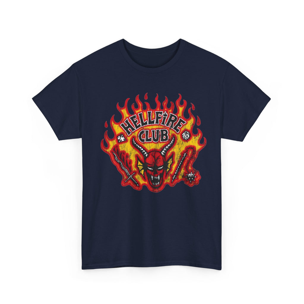T-Shirt — "Hellfire Club" Fiery Devil Graphic Tee