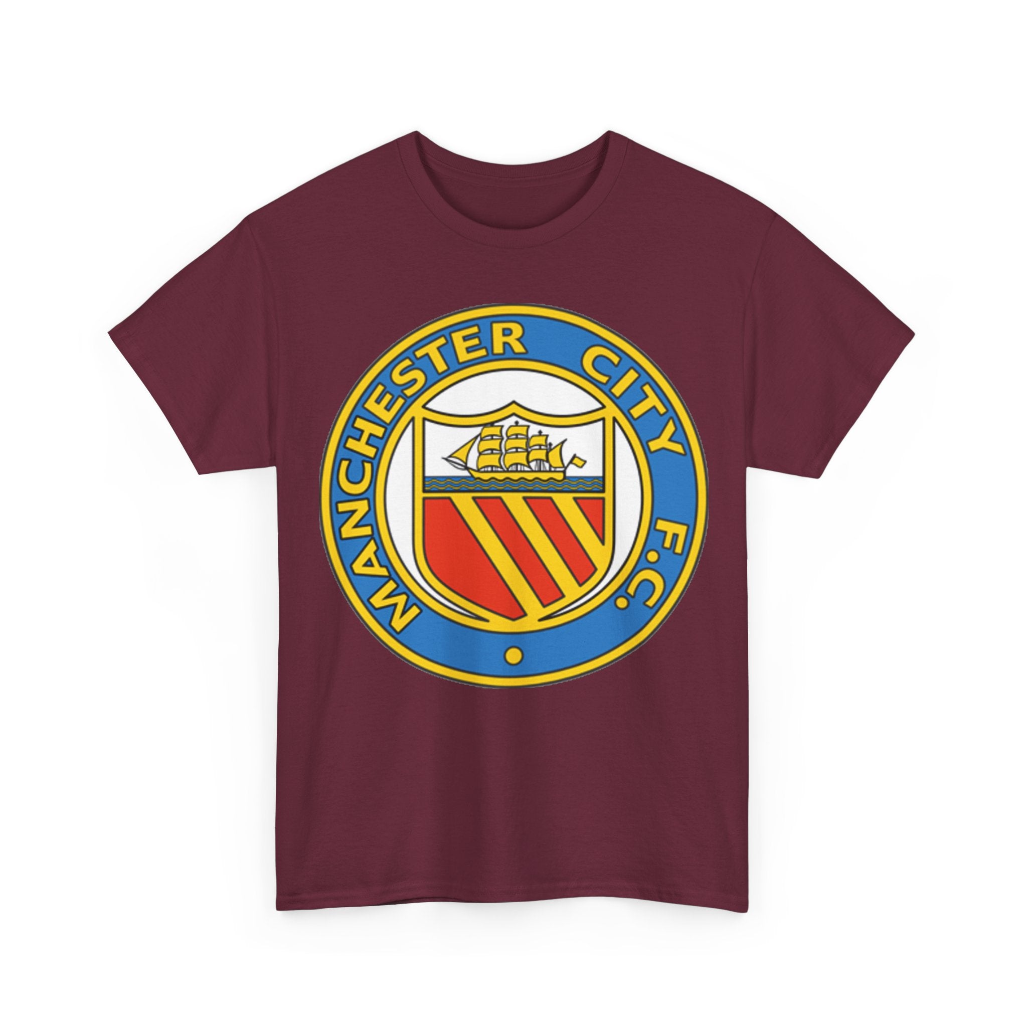 Manchester City Football Club Retro Crest T-Shirt - Retro Soccer Fan Tee