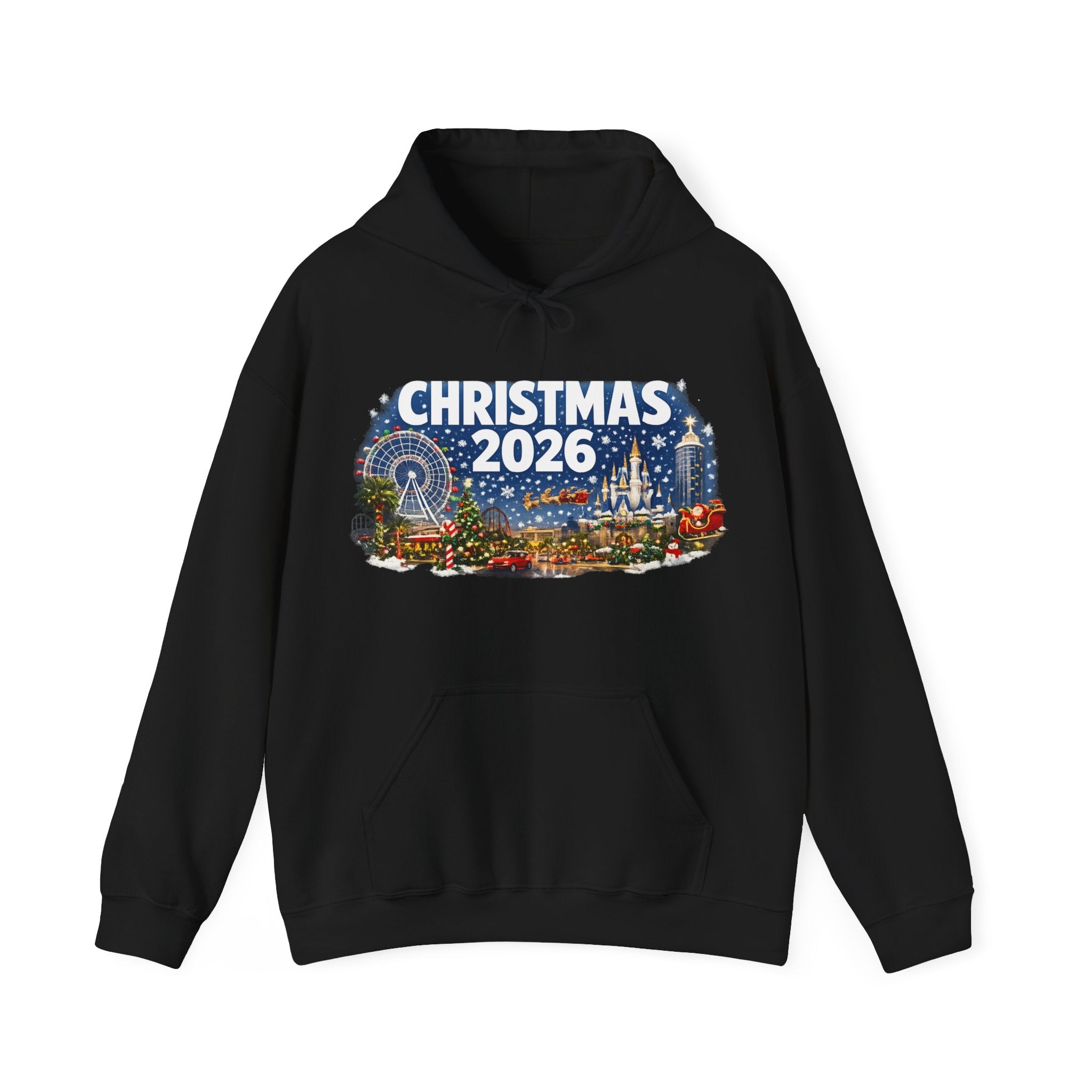 Christmas 2026 Holiday Hoodie — Festive Winter Village Sweatshirt