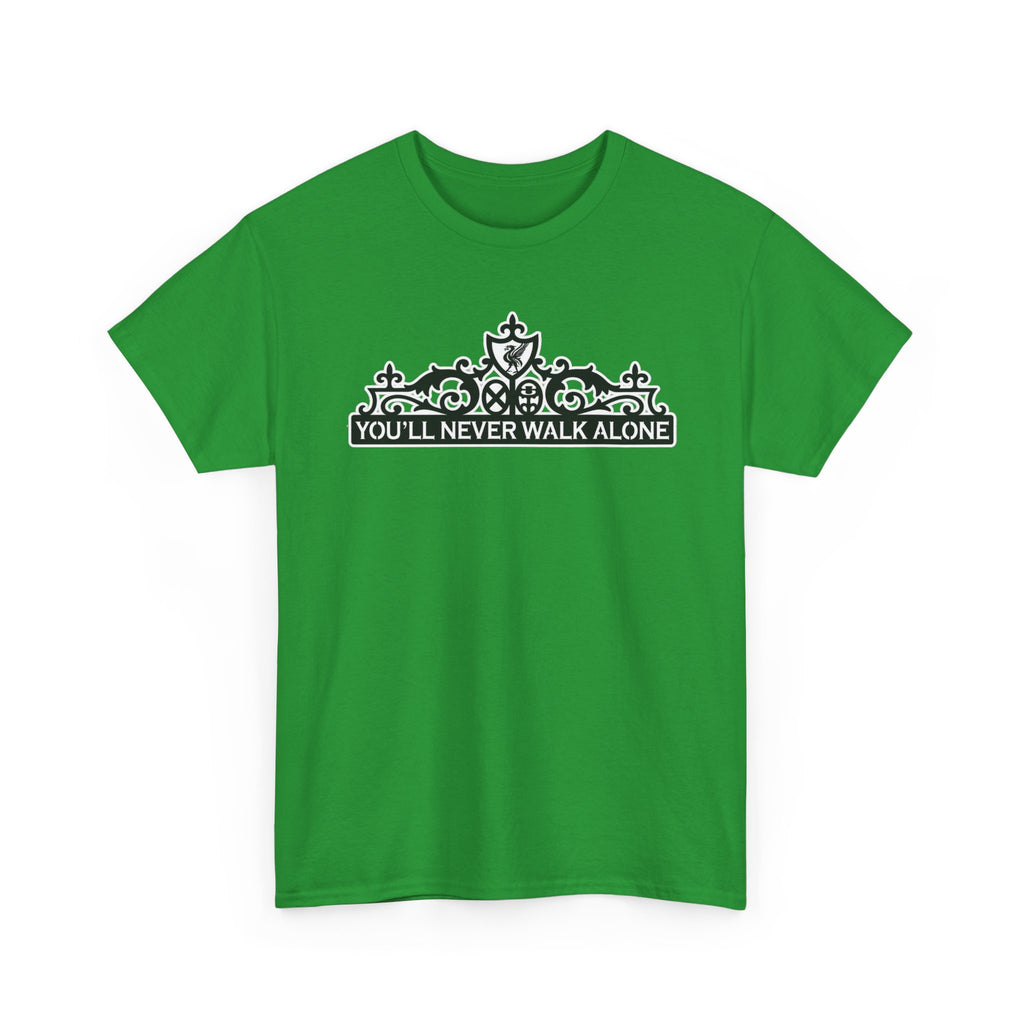 You'll Never Walk Alone T‑Shirt — Liverpool FC Crest Cotton Tee