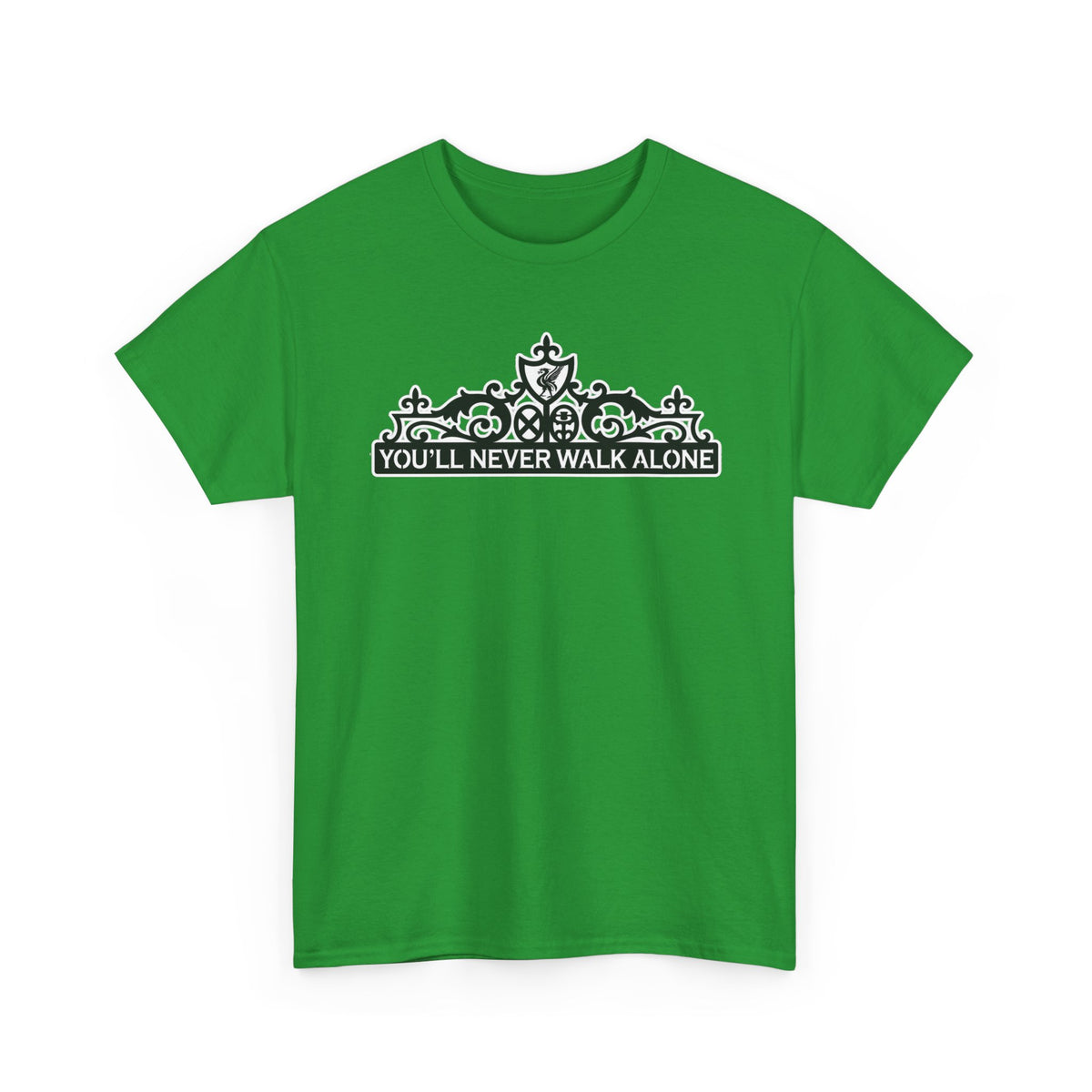 You'll Never Walk Alone T‑Shirt — Liverpool FC Crest Cotton Tee