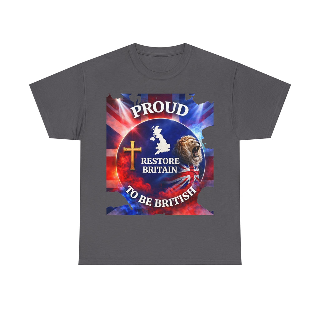 Proud to Be British Restore Britain Cotton T‑Shirt