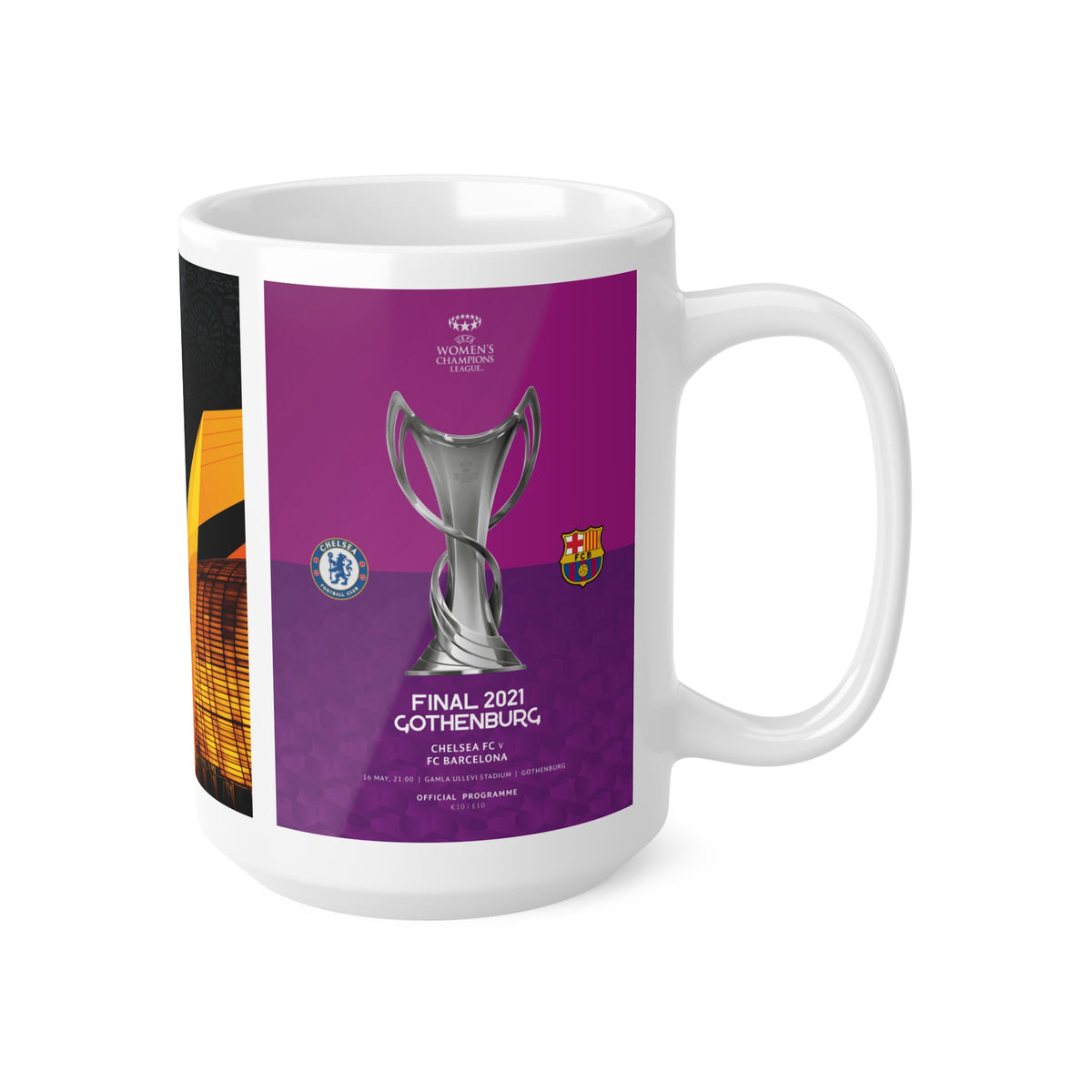 2021 UEFA Finals Programme Cover Inspired Ceramic Coffee Mug
