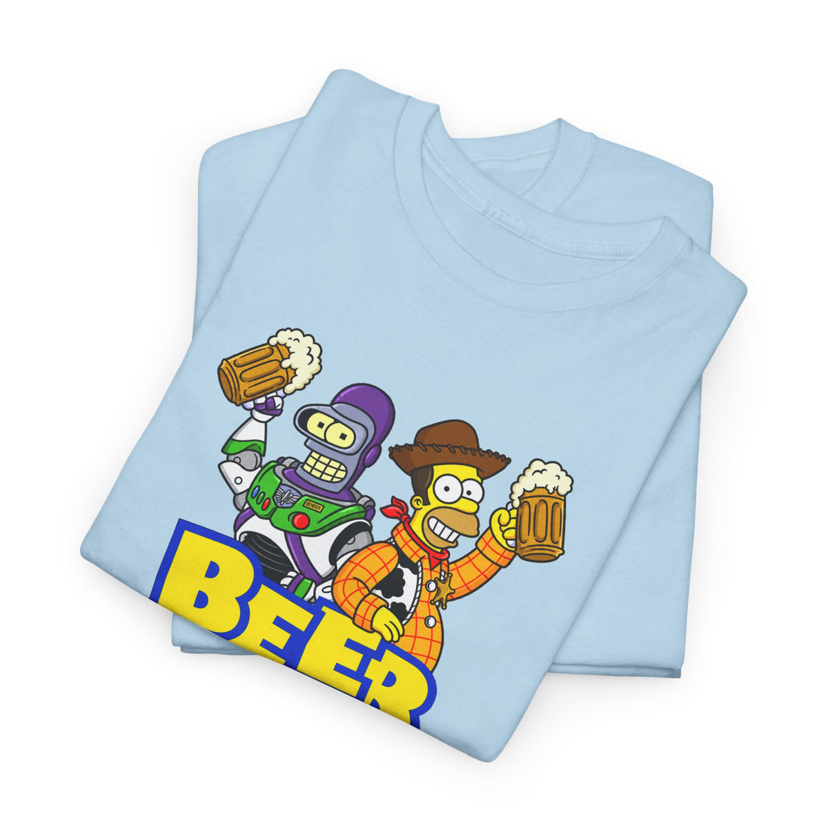 Beer Story T-Shirt — Funny Cartoon Beer Buddies Graphic Tee