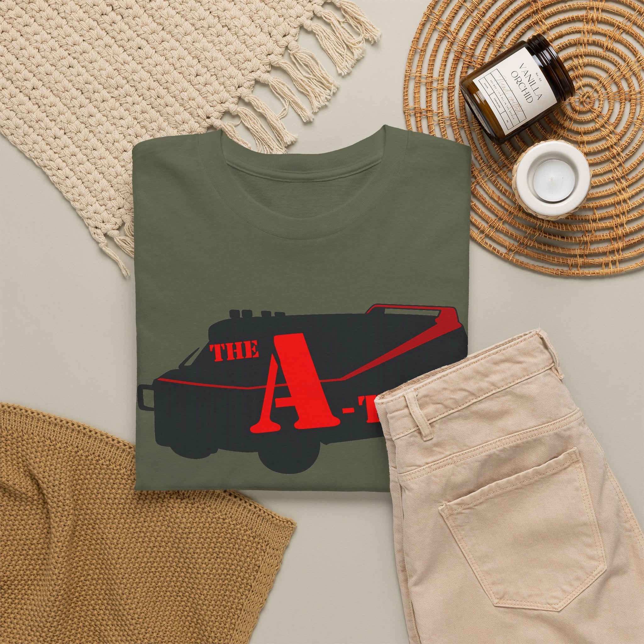 A-Team Van Graphic Tee — Retro Action TV Logo T-Shirt