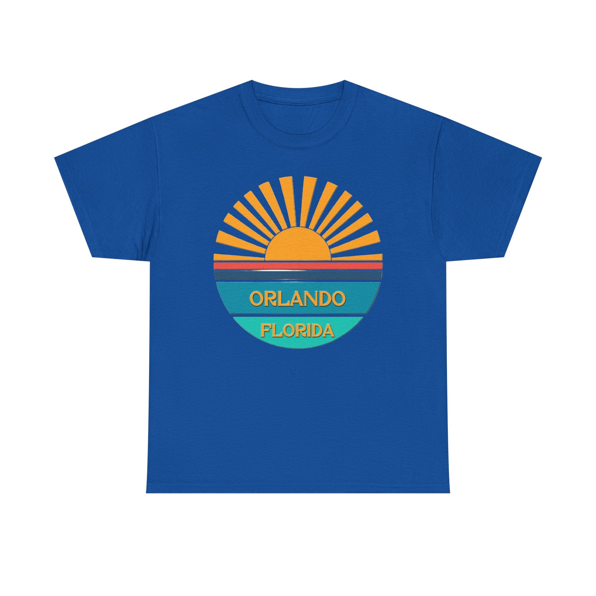 Orlando Florida Sunset T-Shirt – Retro Sunburst Vacation Tee
