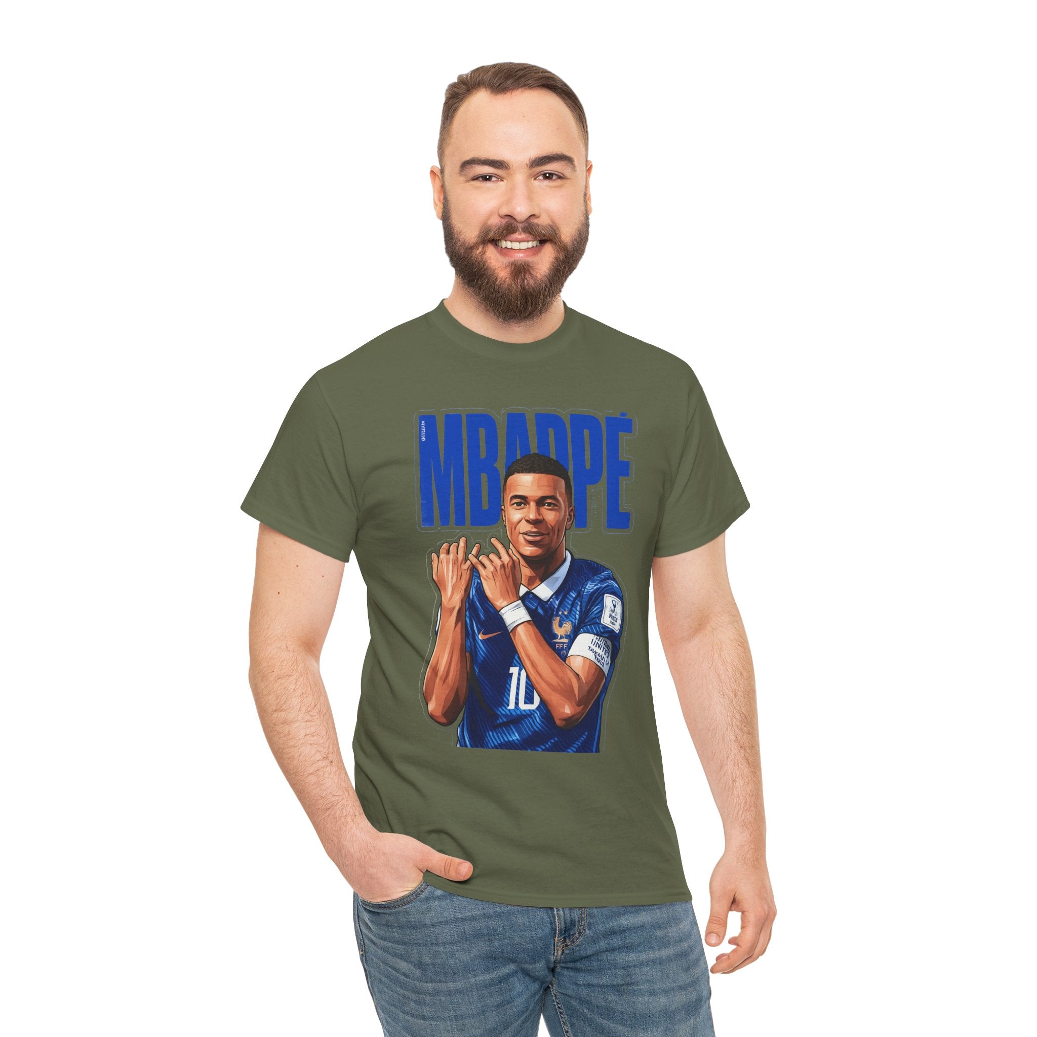 MBAPPE Graphic Shirt Soccer Star Portrait Tee — "