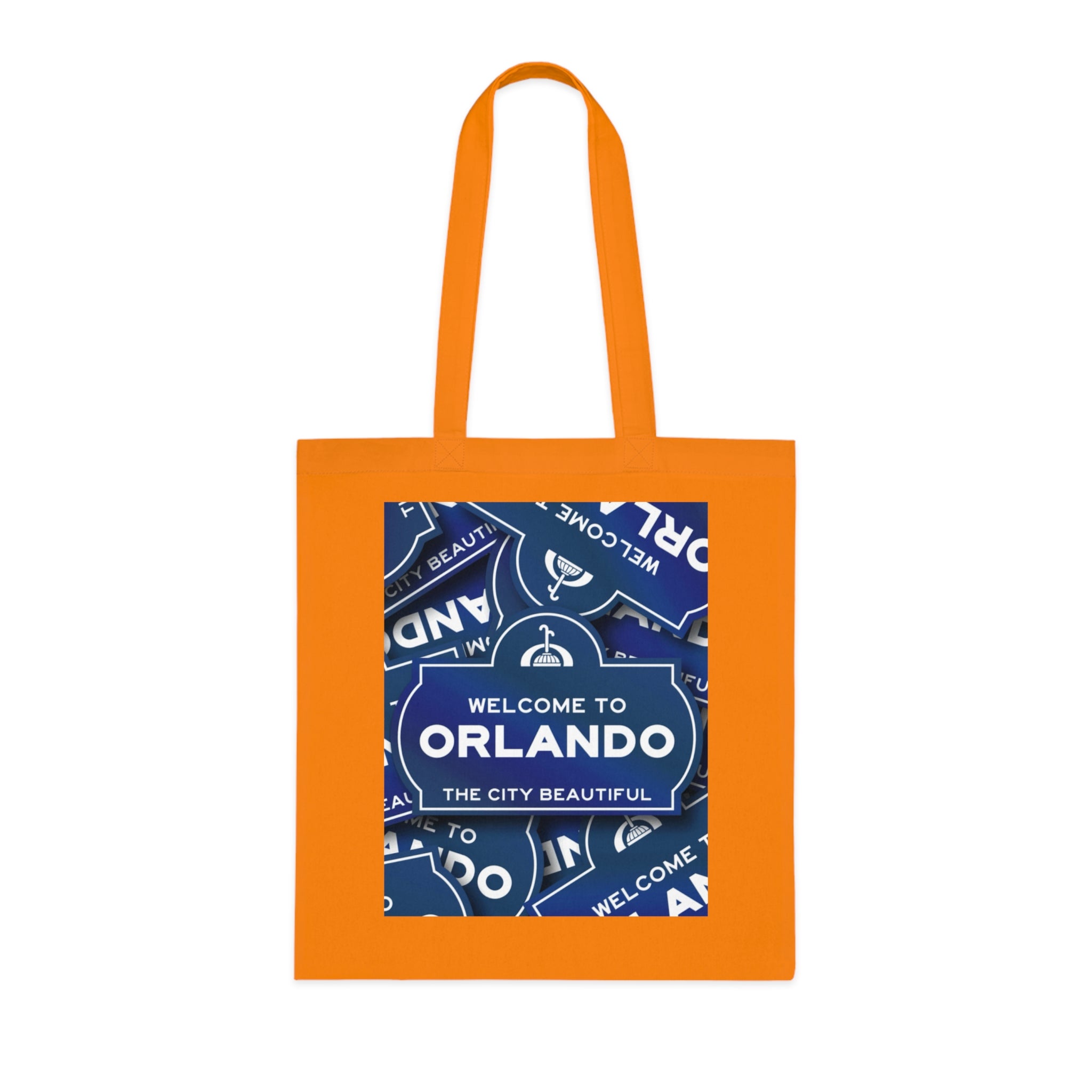 Orlando Souvenir Tote Bag – "Welcome to Orlando" City Beautiful Cotton Shopper