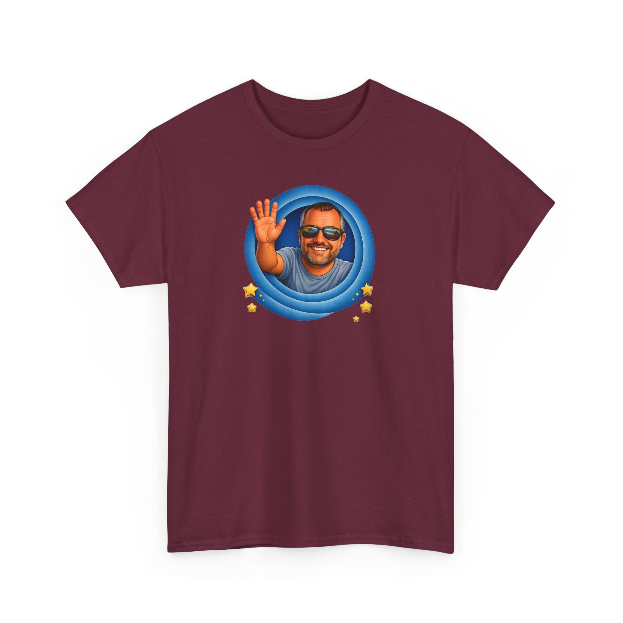 T-Shirt — "That's All, Folks!" Waving Portrait Graphic Tee