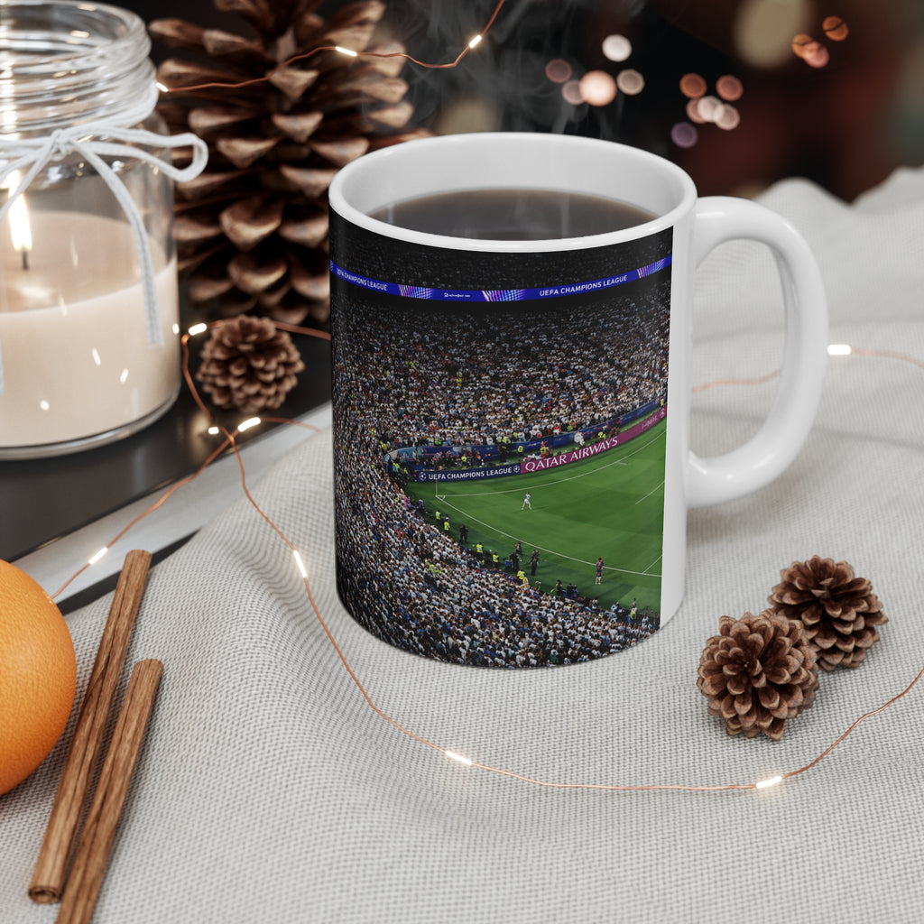 Missi at a Corner Stadium Crowd Panorama World Cup 2026 Ceramic Coffee Mug — 11oz & 15oz