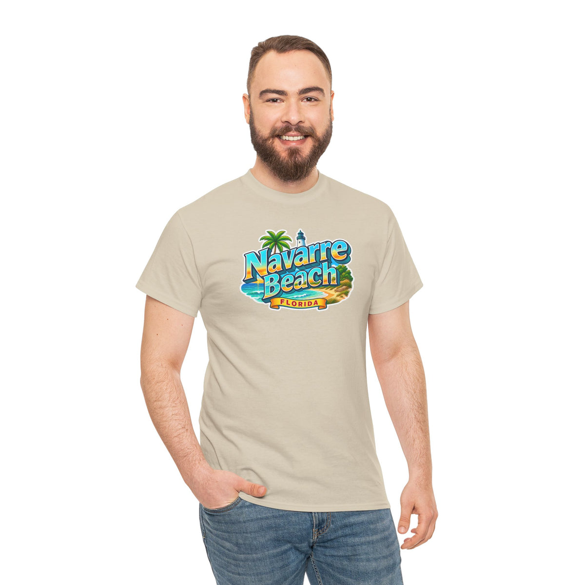 Navarre Beach Florida T-Shirt – Retro Tropical Vacation Tee