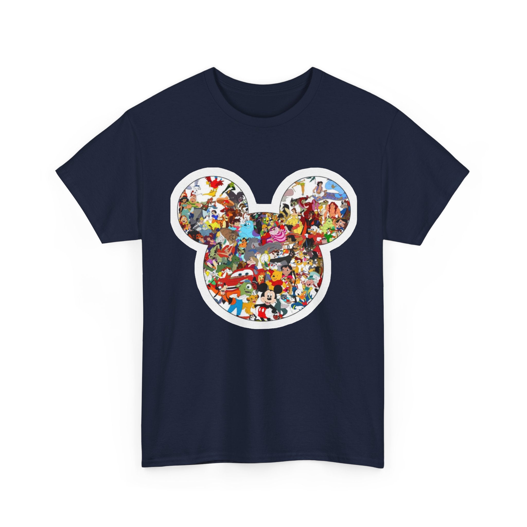 Mickey Collage T-Shirt — Vintage Disney Characters Graphic Tee