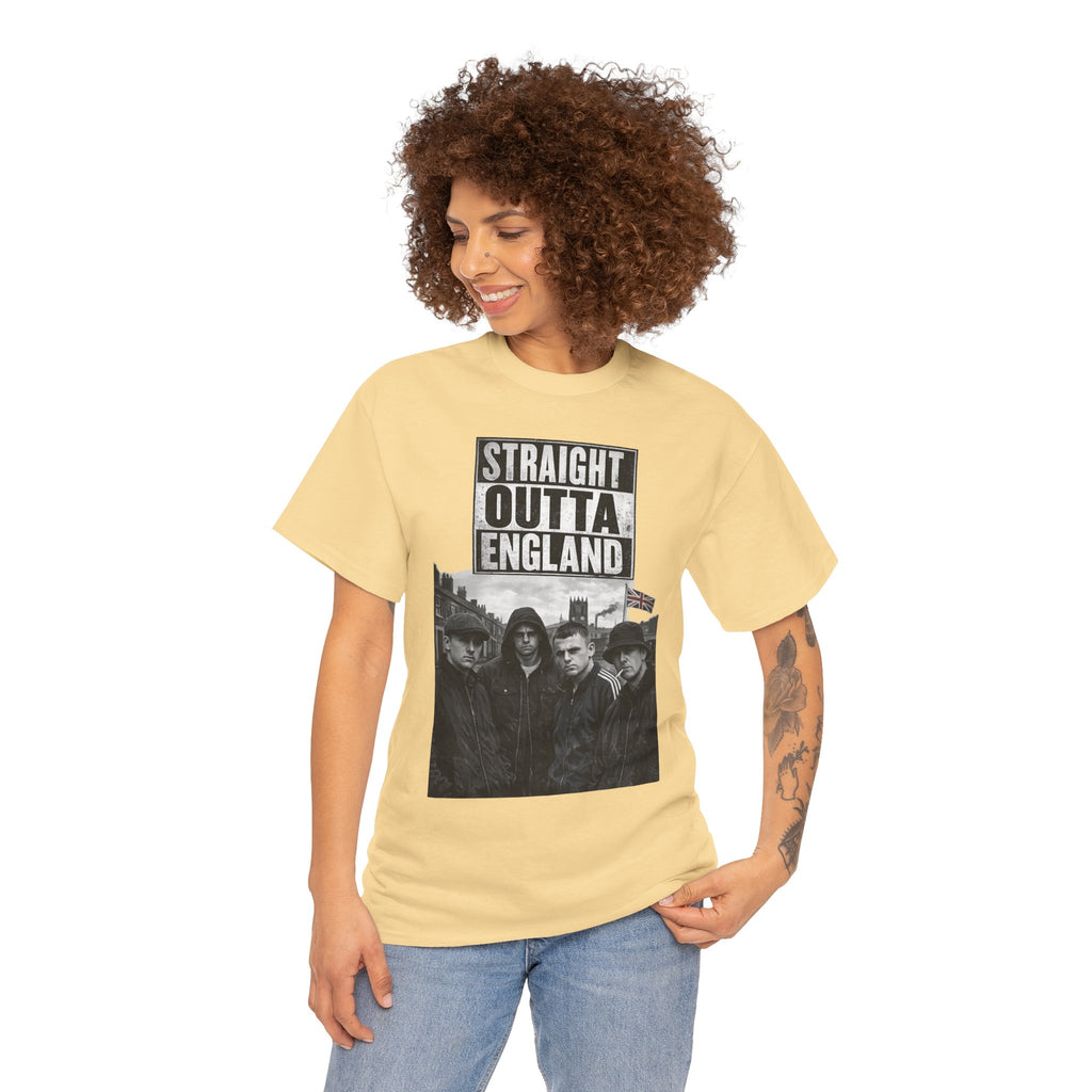 Straight Outta England T-Shirt — Retro Band Photo Tee
