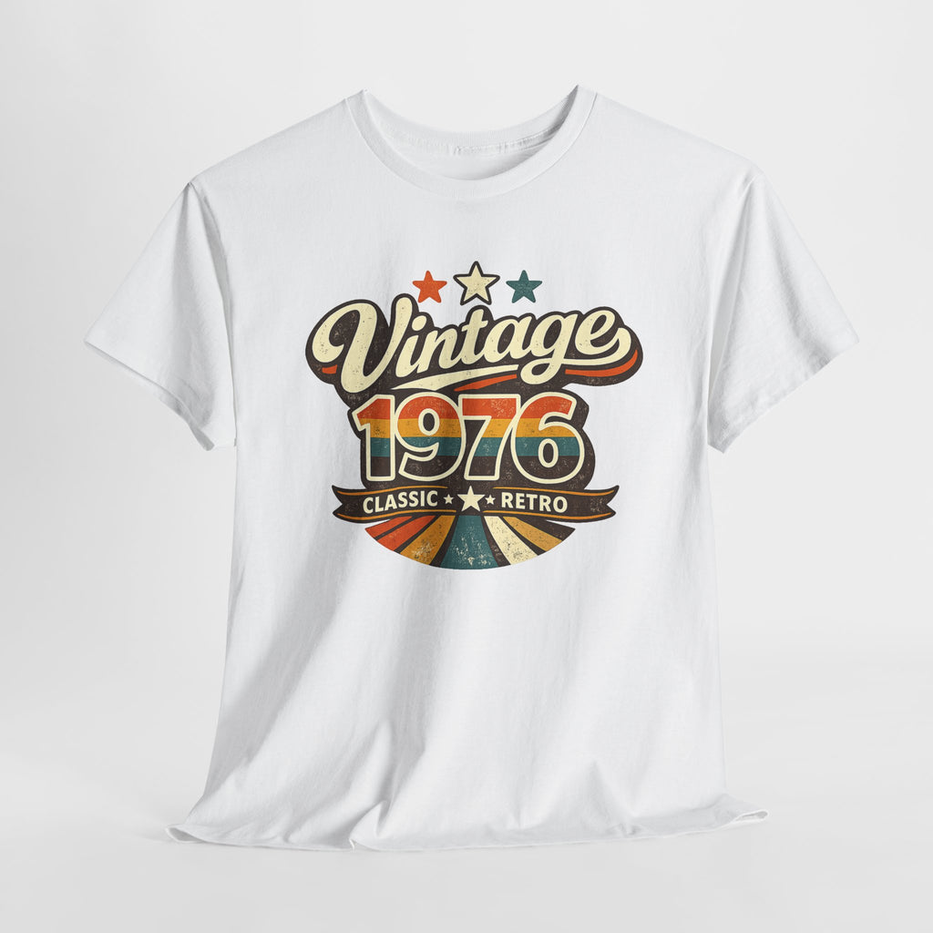 Vintage 1976 Retro Graphic Tee — Classic Birthday or Anniversary Gift
