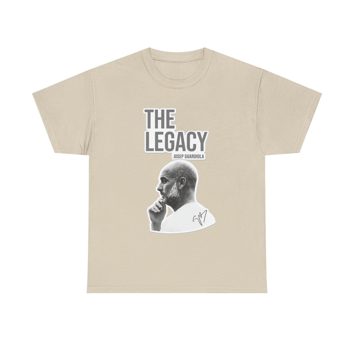 Pep Guardiola Manchester City The Legacy Tee — Inspirational Portrait Graphic T-Shirt