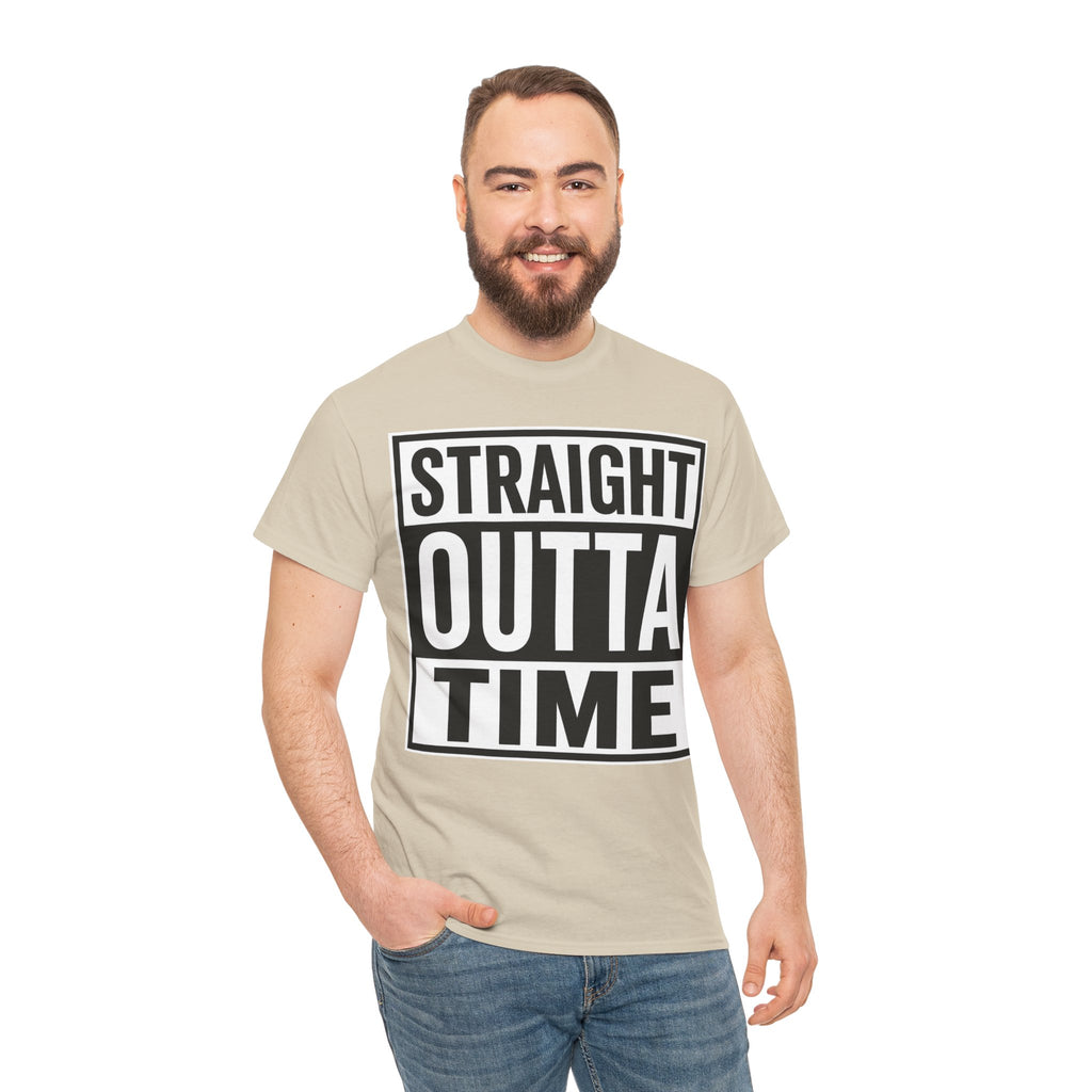 Straight Outta Time T-Shirt — Funny Retro Text Tee