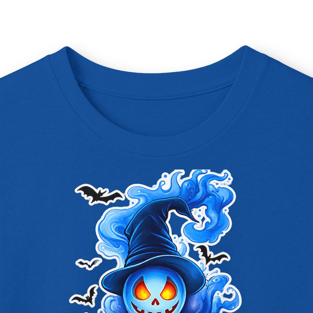 Ghost Flame Long Sleeve Tee — Spooky Blue Spirit Graphic