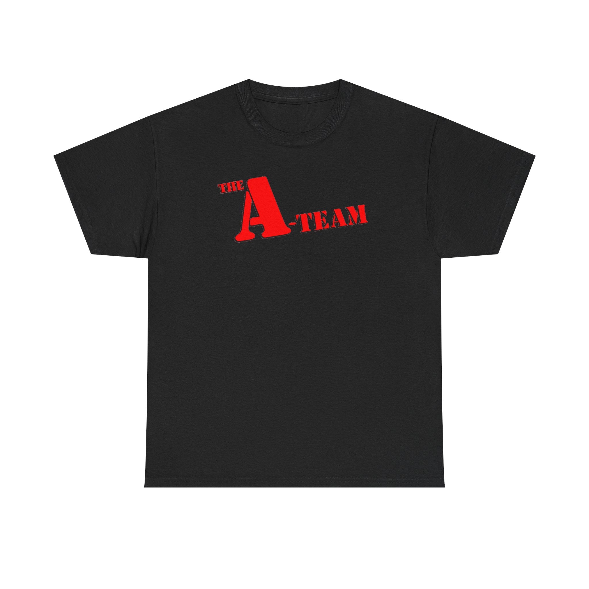 A-Team Graphic Tee — Retro Red Logo Vintage Crew T-Shirt