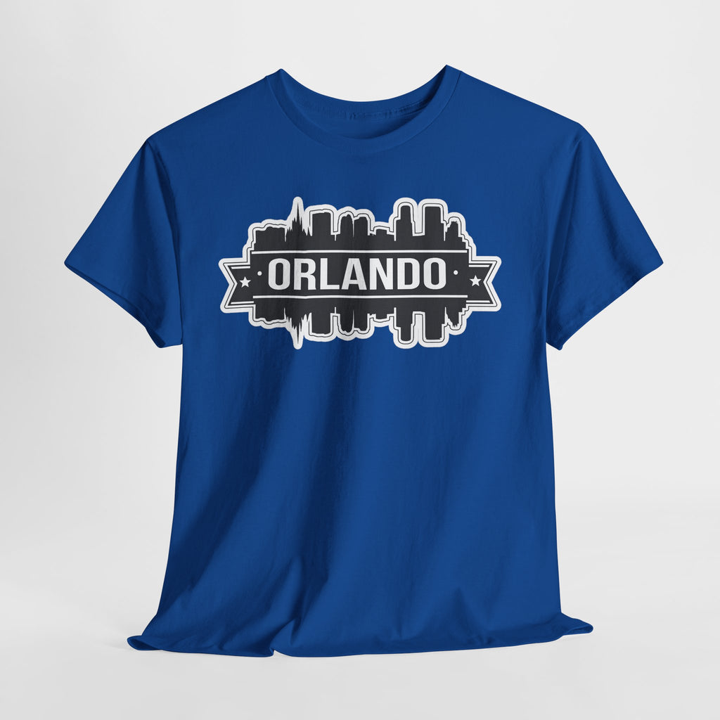 Orlando Skyline T-Shirt — Retro Badge Cityscape Tee
