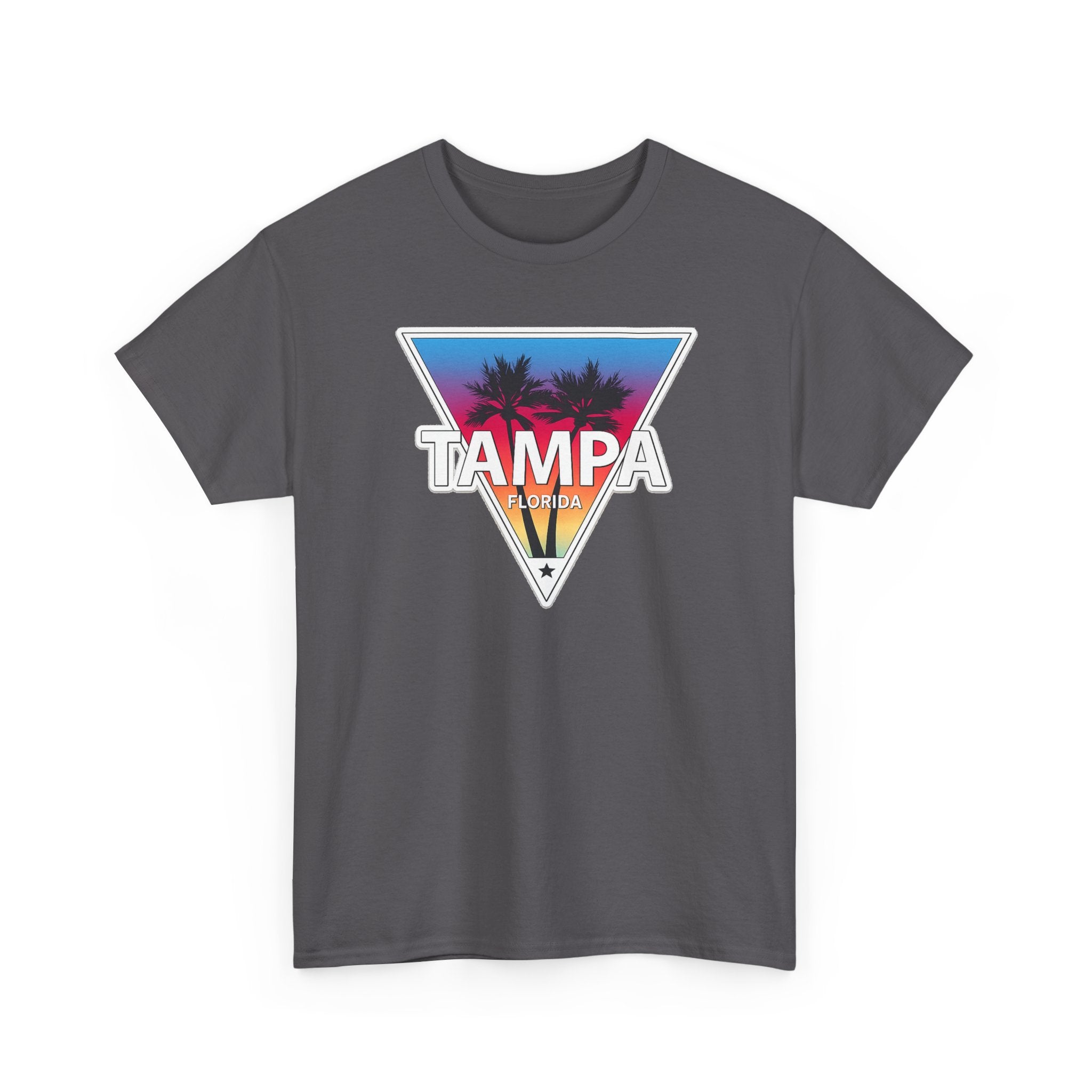 Tampa Retro Sunset Cotton T-Shirt