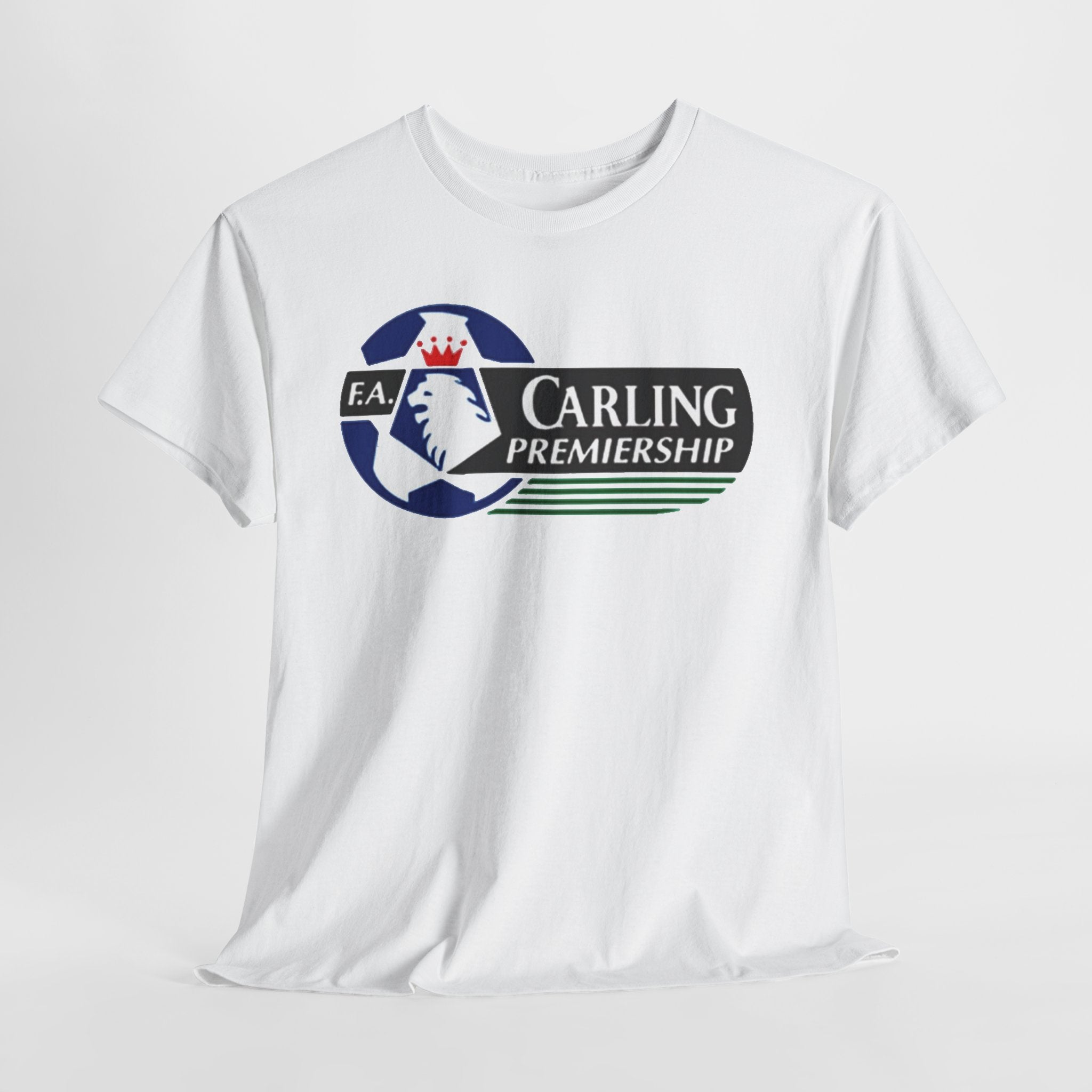 Carling Premiership Soccer Logo Tee — Vintage Football T‑Shirt