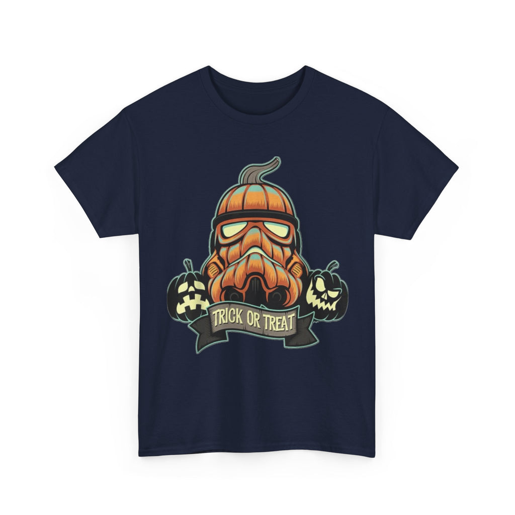 Halloween Pumpkin Mask T-Shirt — Trick or Treat Graphic Tee
