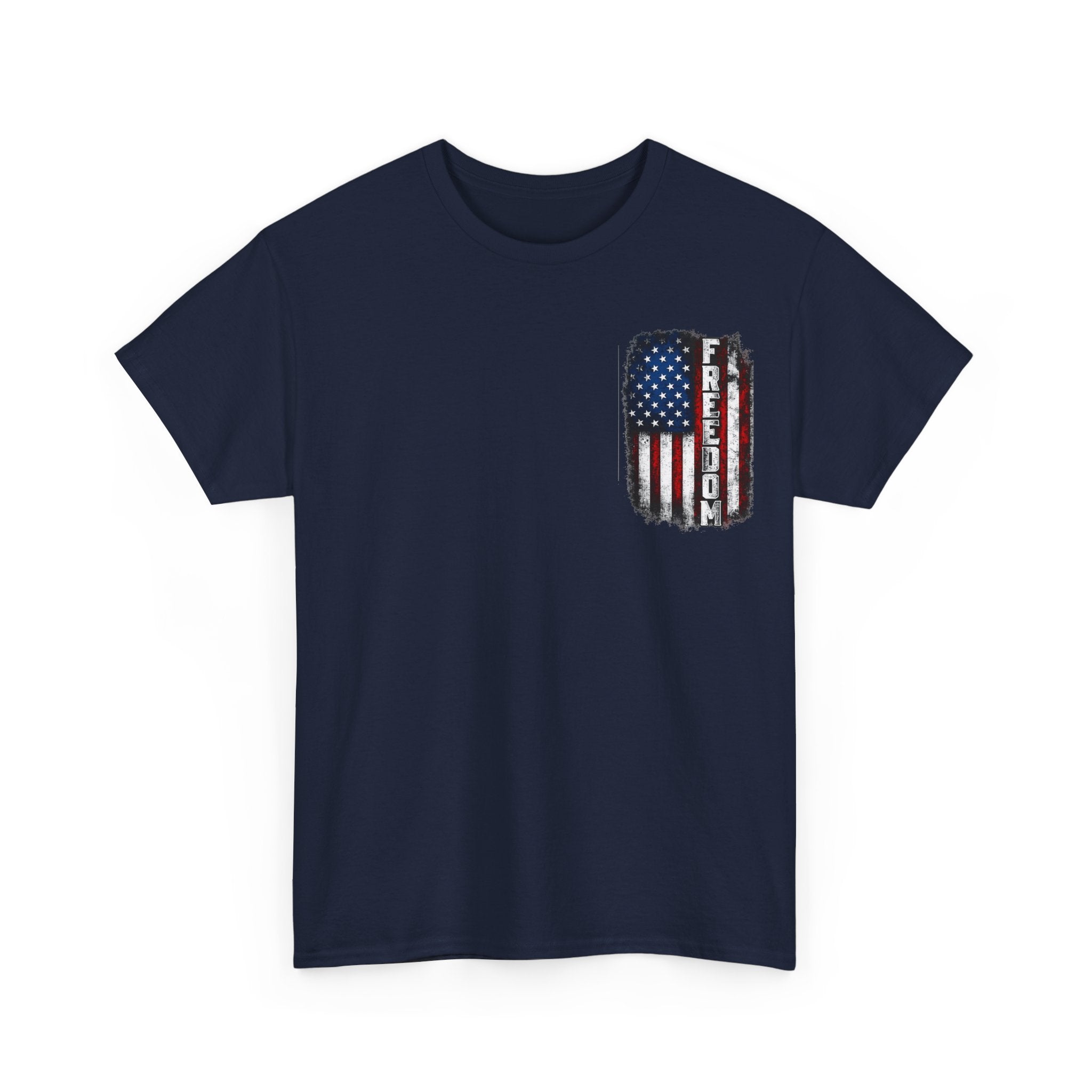 Freedom American Flag T-Shirt — Distressed USA Patriotic Tee