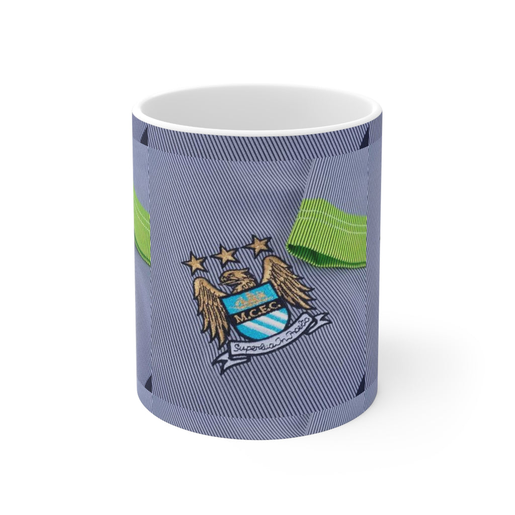 Manchester City Crest Ceramic Coffee Mug — 11oz & 15oz Football Fan Gift