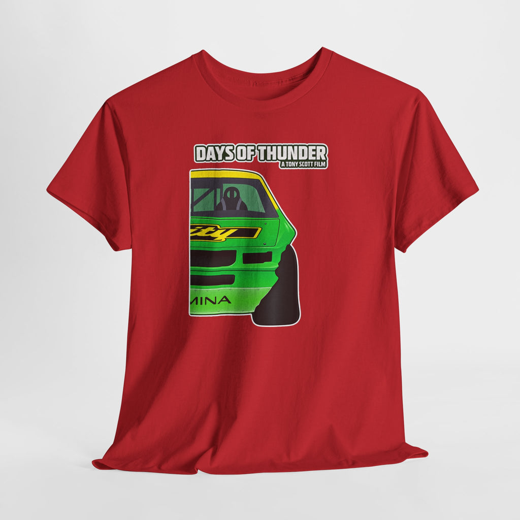 Days of Thunder Racing Car T‑Shirt — Retro Green Muscle Car Tee