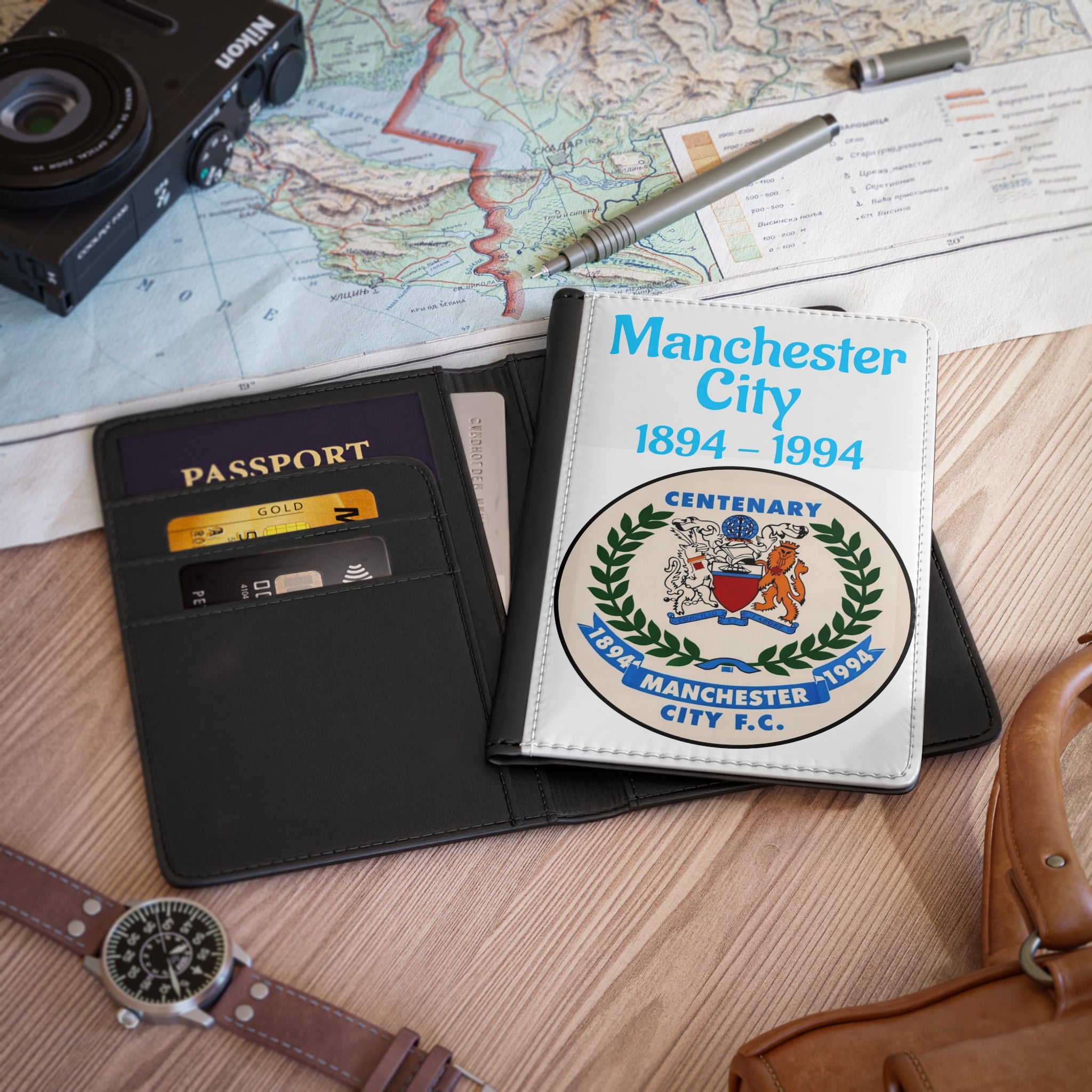 Manchester City Centenary 1894 - 1994 Passport Cover