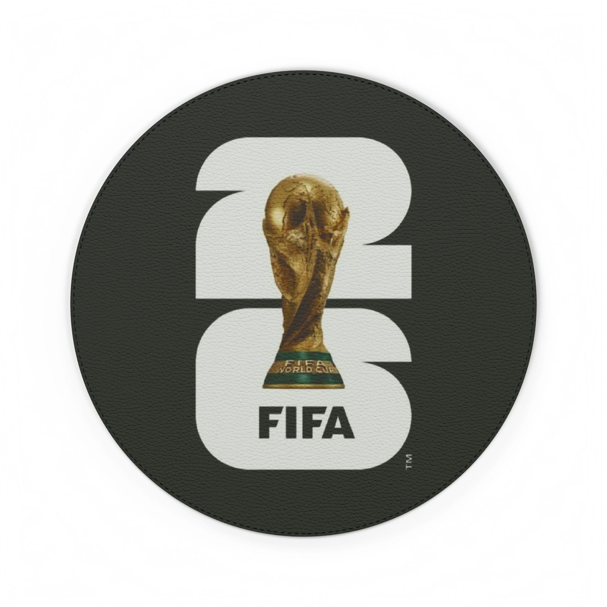 FIFA World Cup Trophy PU Leather Mouse Mat — Soccer Gaming Desk Pad