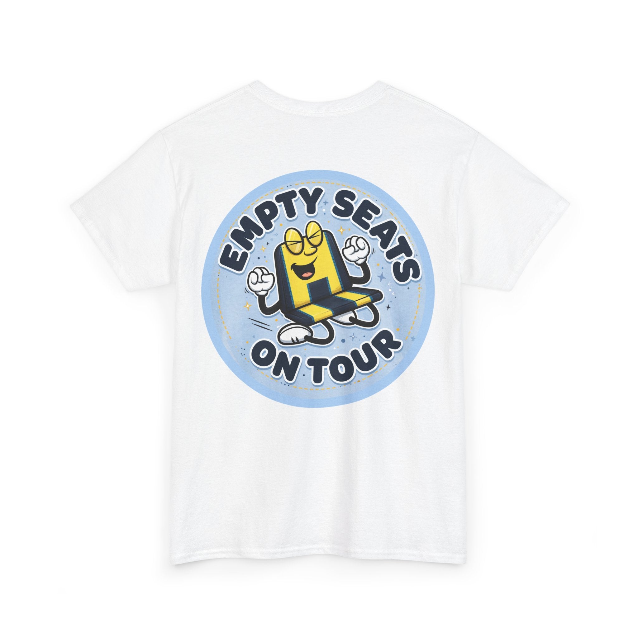 Manchester City T‑Shirt — "Empty Seats On Tour" Cartoon Seat Graphic Tee