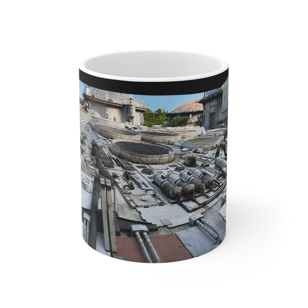 Millennium Falcon Ceramic Mug – Starship Close‑Up Coffee Cup (11oz & 15oz)