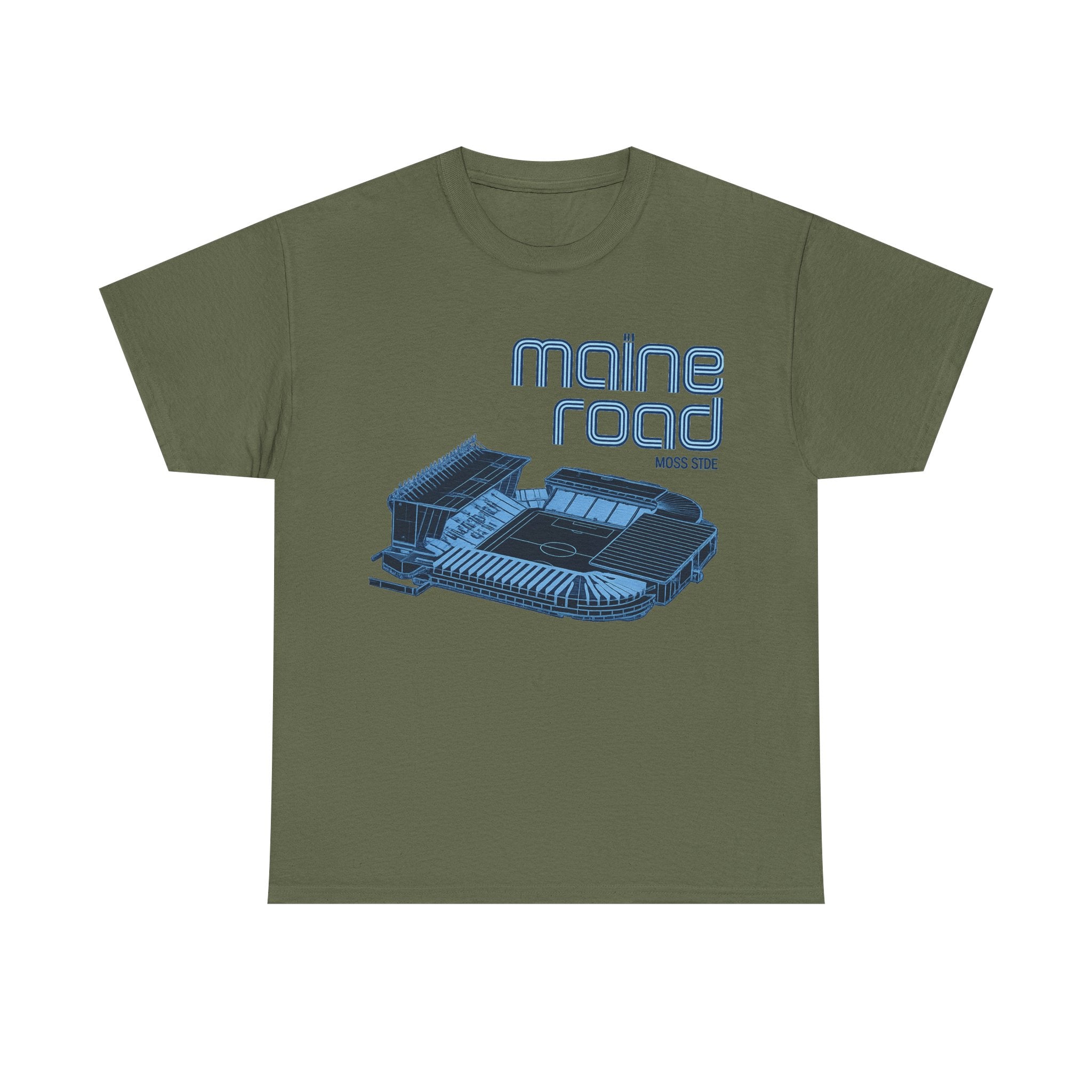 Maine Road Retro Stadium Tee — Vintage Football Arena Graphic Shirt