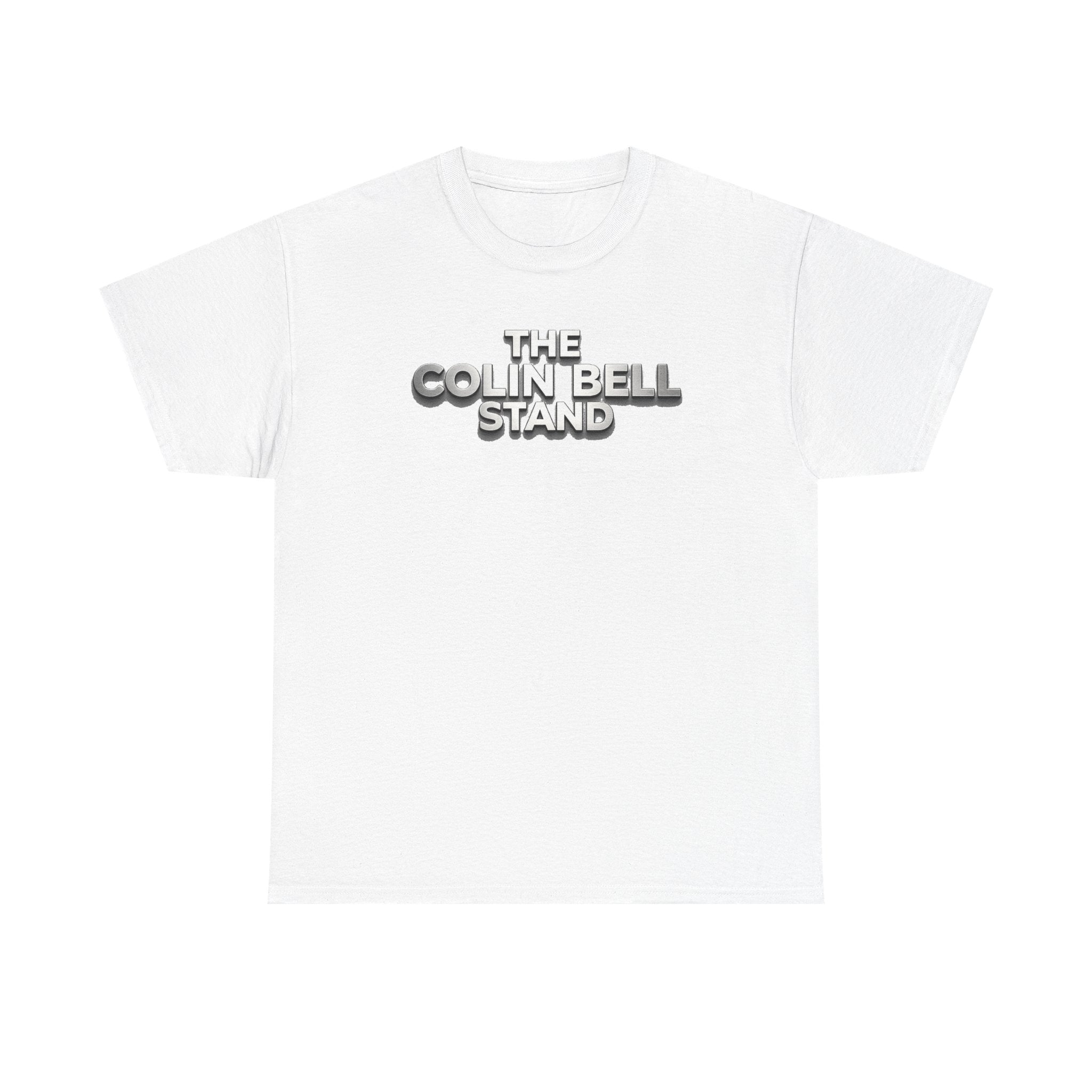 T-Shirt — “The Colin Bell Stand” Retro Chrome Text Tee