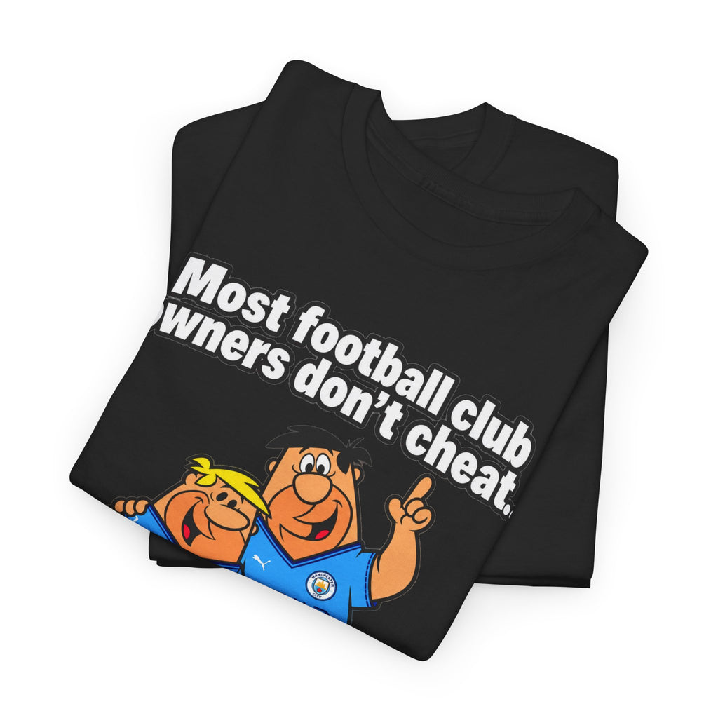 Manchester City Charges T‑Shirt — “Most Football Club Owners Don’t Cheat… but Abu Dhabi Dooo!”