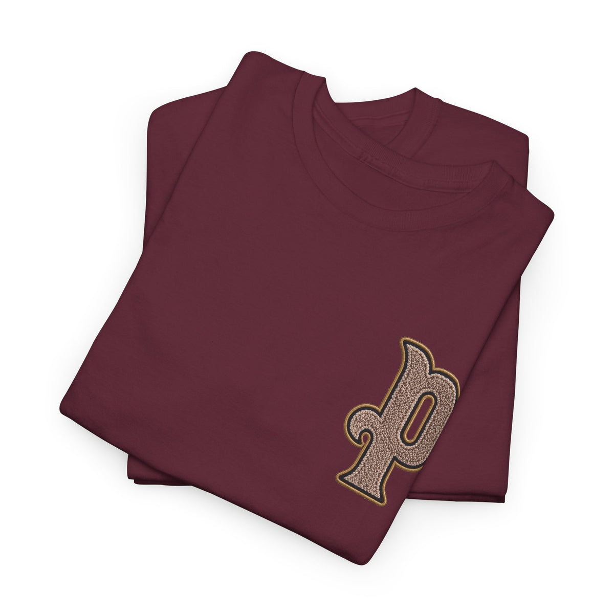 Retro 'p' Pep Inspired Manchester City Cotton Tee — Vintage Brown Monogram T-Shirt