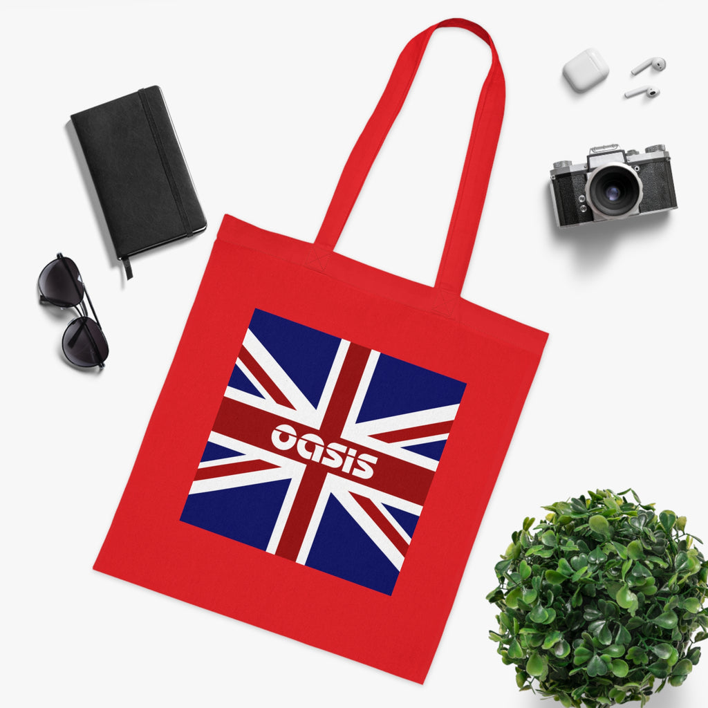 Union Jack Oasis Tote Bag — British Flag Cotton Shopper