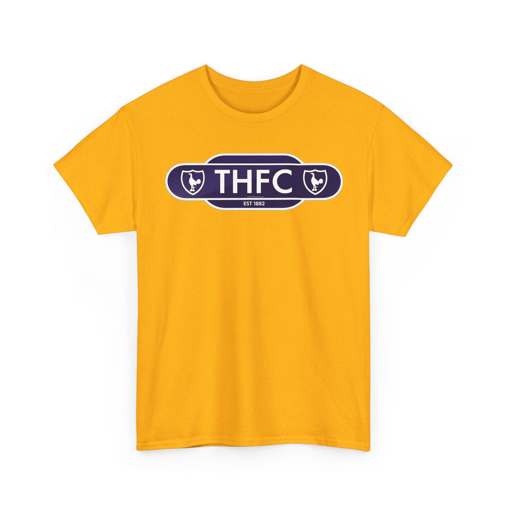 THFC Tottenham Hotspur Railway Sign T‑Shirt — Retro Football Club Tee