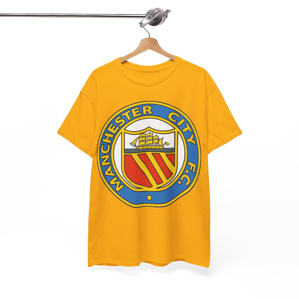 Manchester City Football Club Retro Crest T-Shirt - Retro Soccer Fan Tee