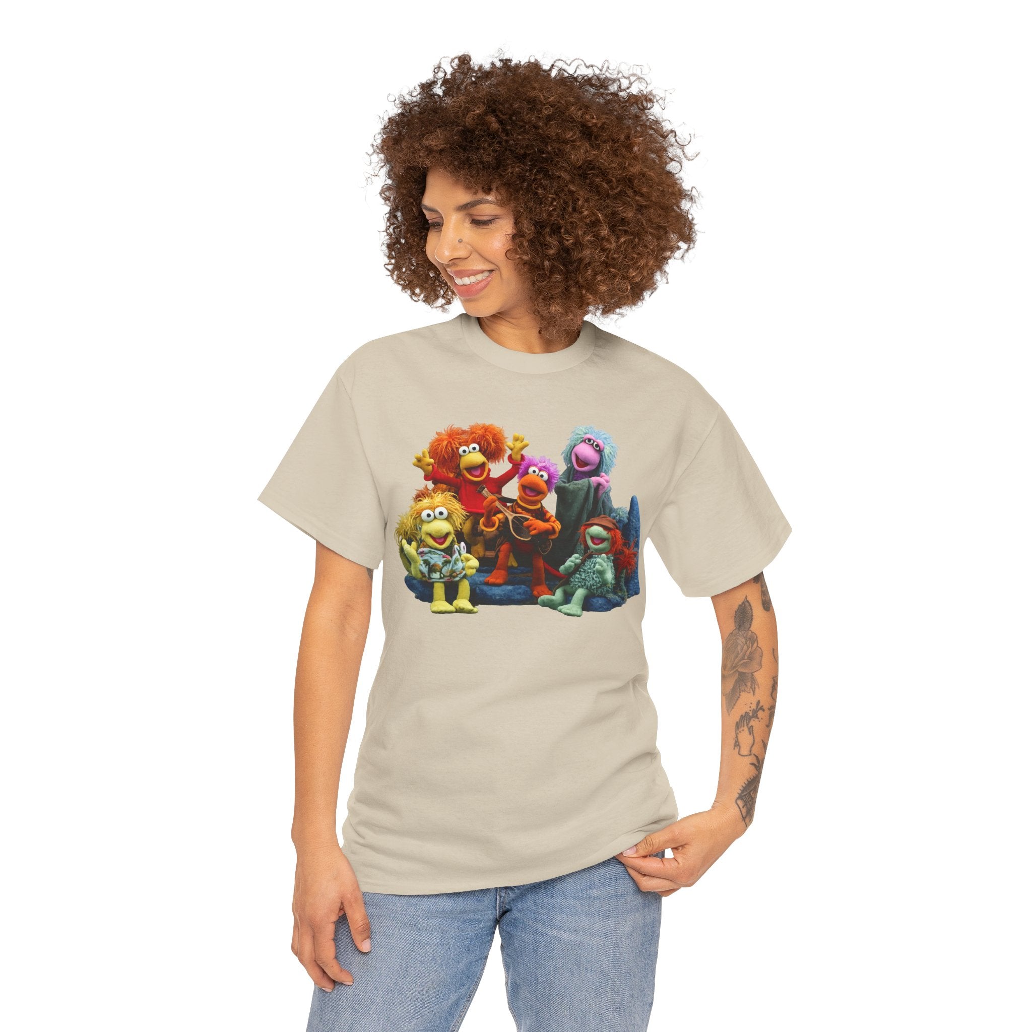 Fraggle Rock Muppet Crew Graphic Tee — Vintage Puppet Group T-Shirt