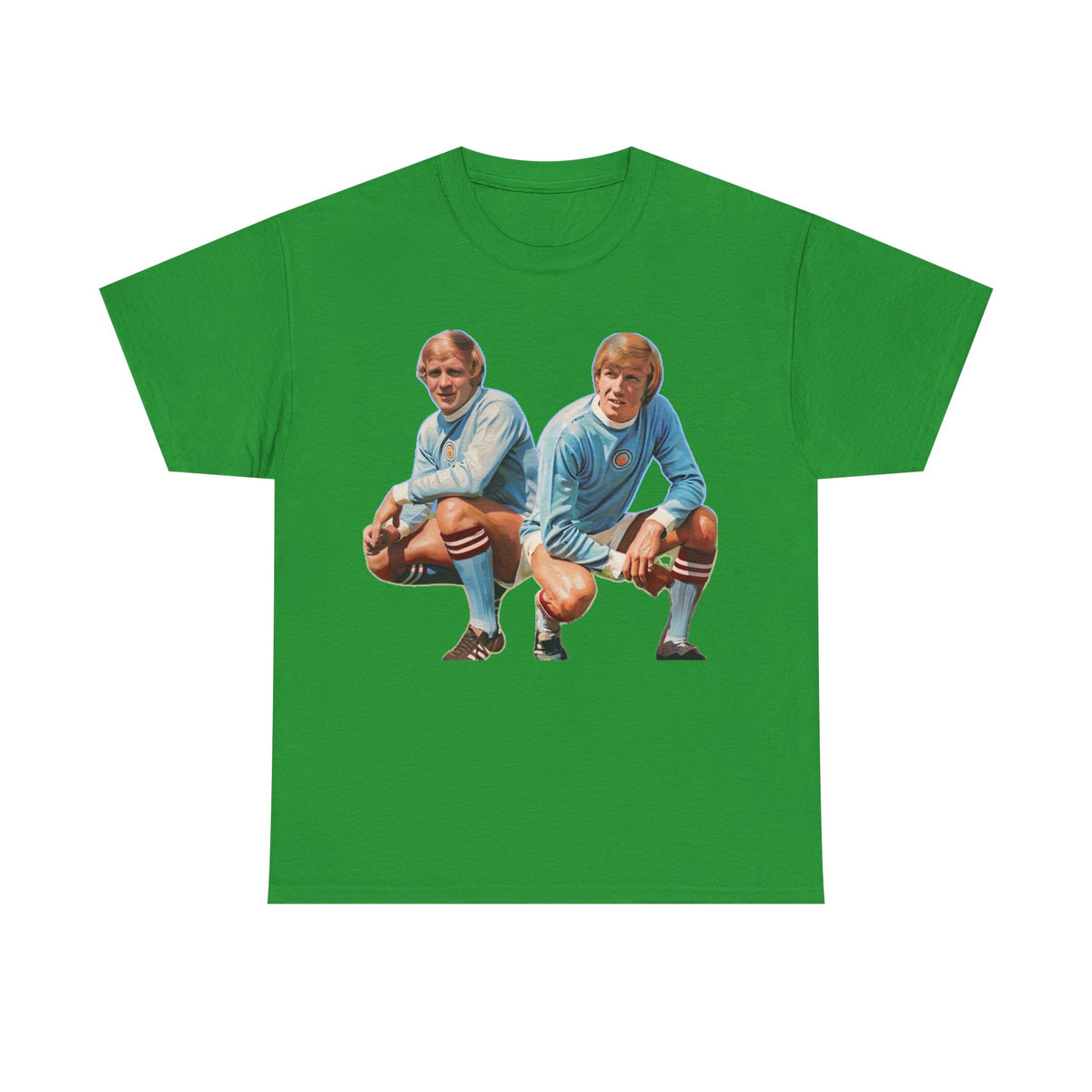 Franny Lee and Colin Bell Manchester City Retro Soccer Players T‑Shirt — Vintage Football Graphic Tee