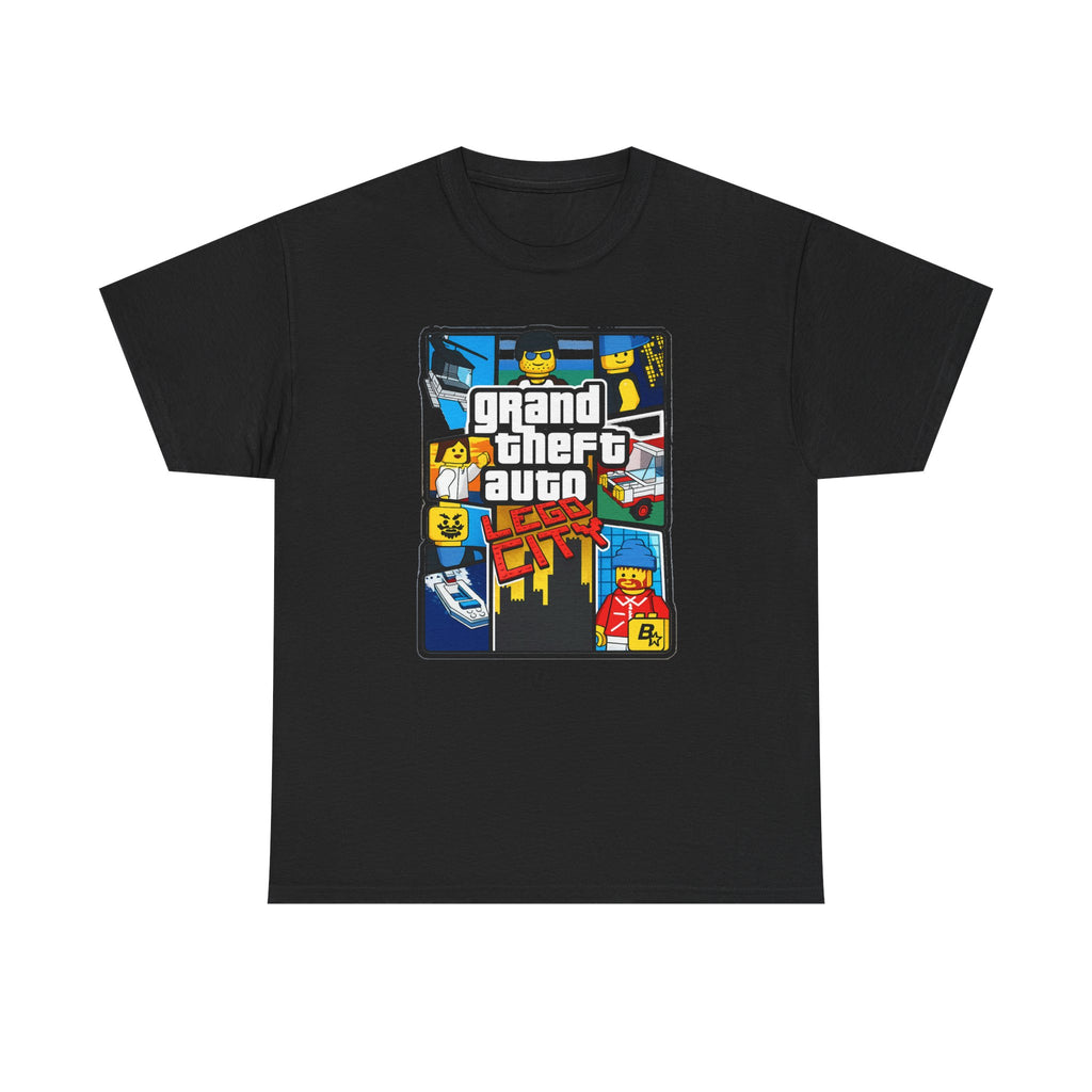 GTA Lego City Retro Block-Style 'Grand Theft Auto' Graphic Tee