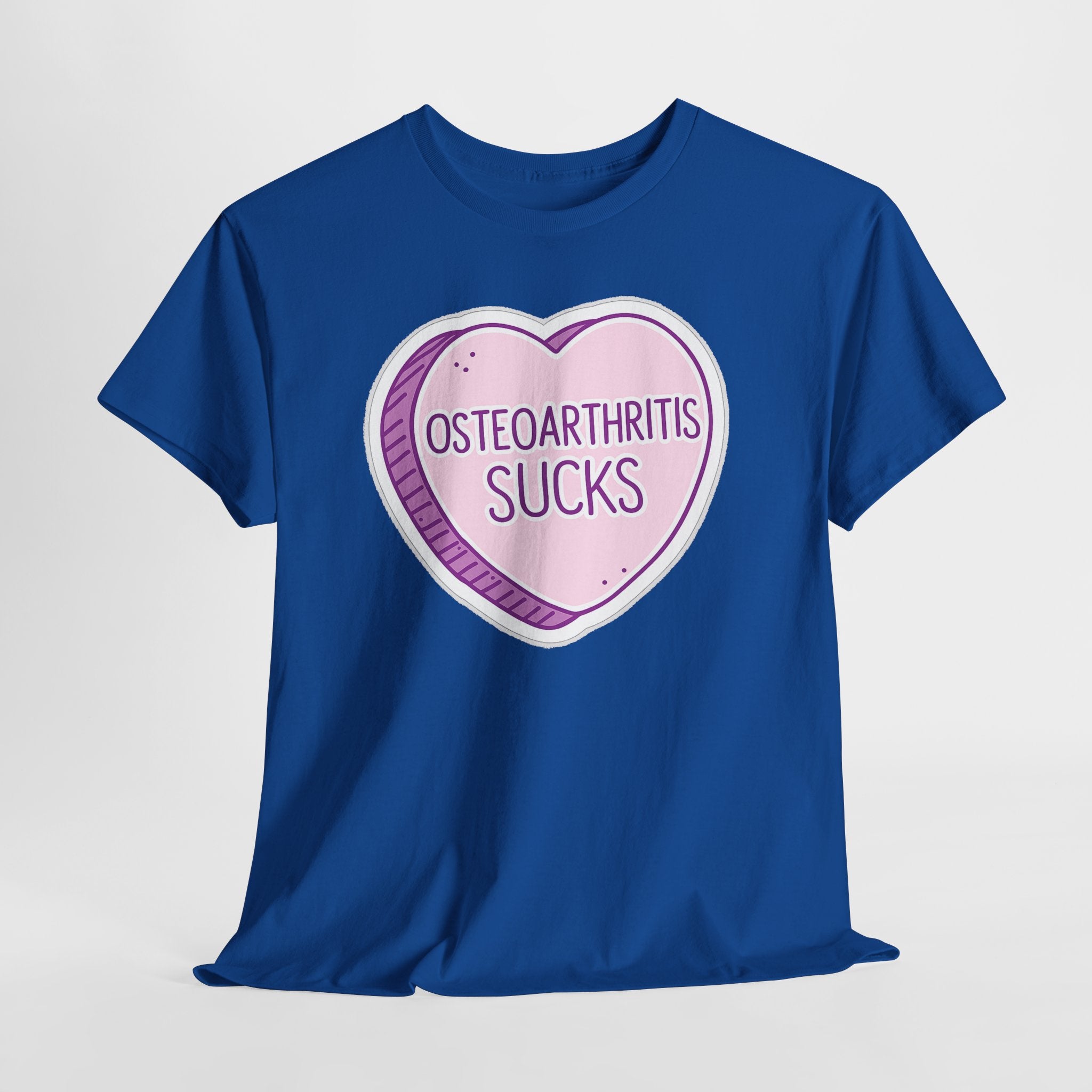 Osteoarthritis Sucks T-Shirt — Pink Heart Awareness Tee