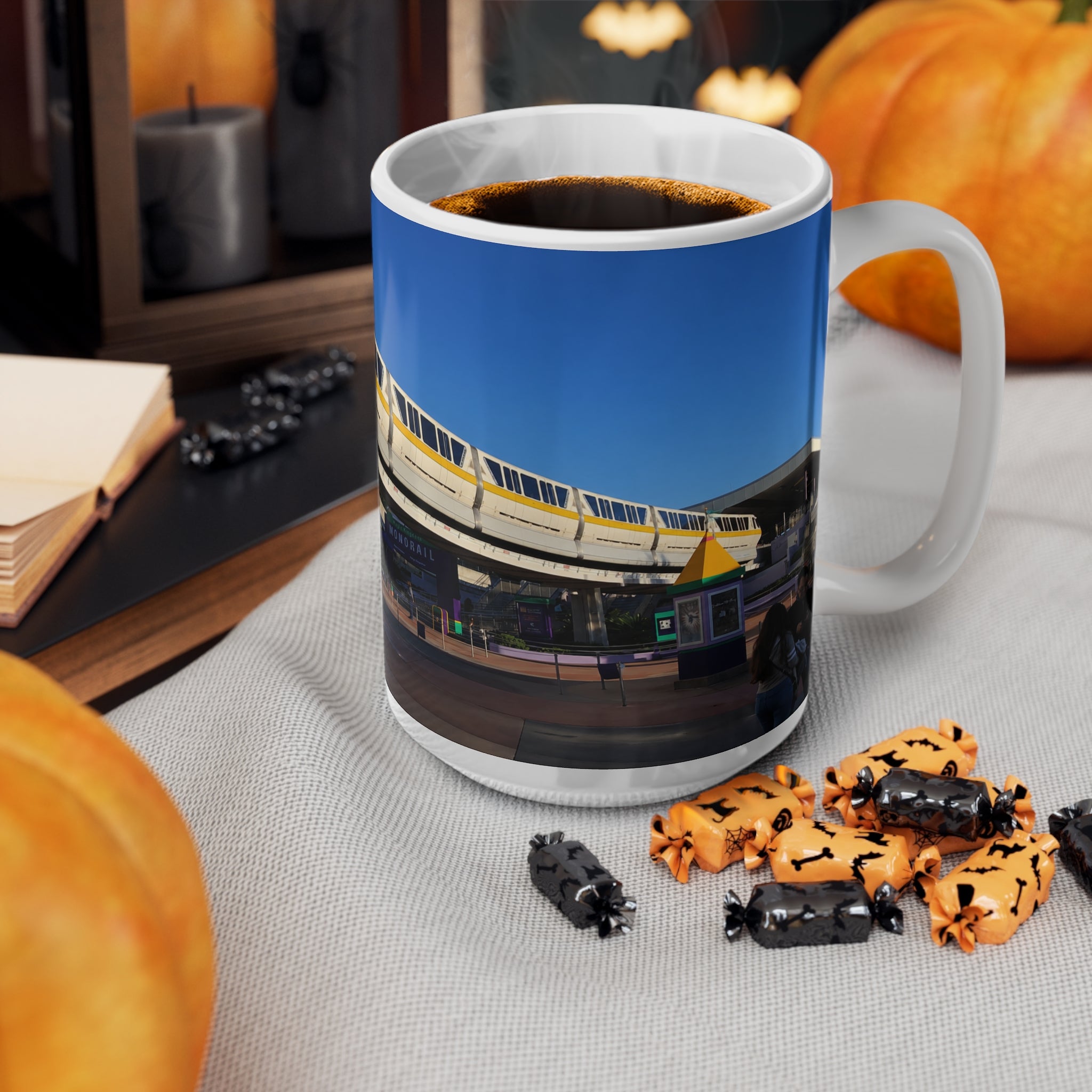 Magic Kingdom Monorail Scenic Ceramic Coffee Mug — 11oz & 15oz