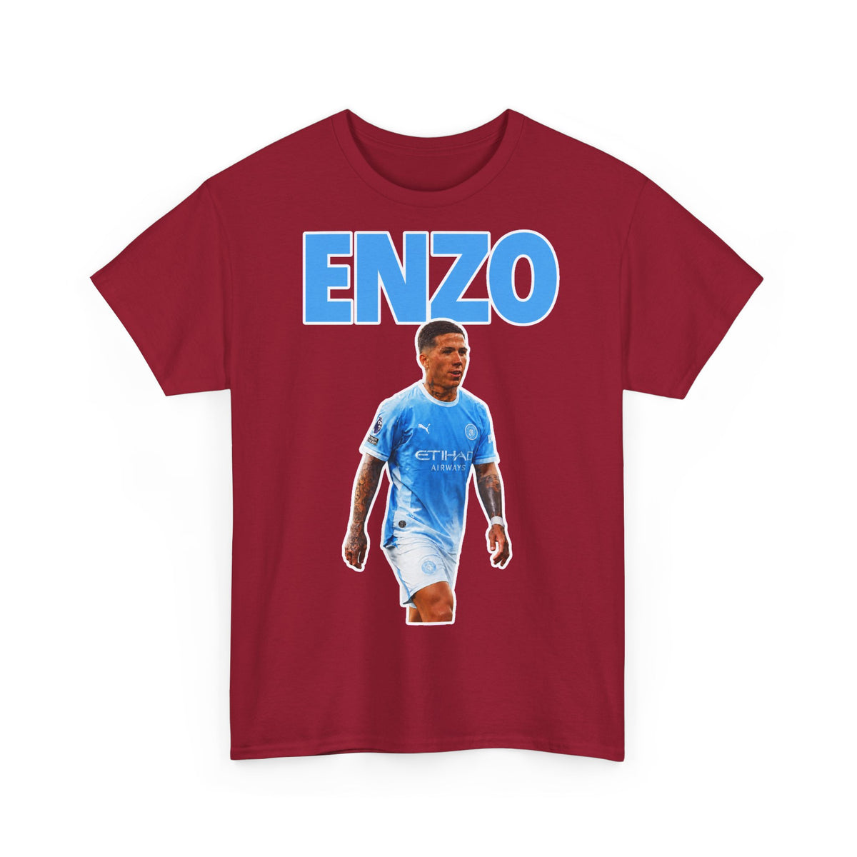 Enzo Fernandez Manchester City Inspired Cotton T-Shirt