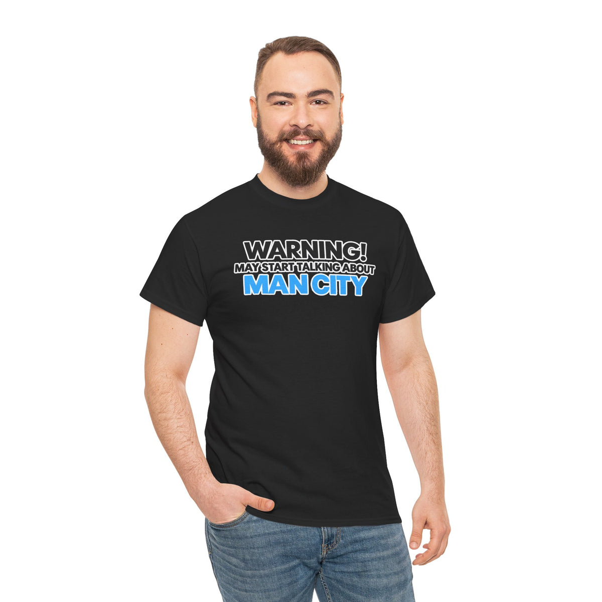 Manchester City Warning! May Start Talking About Man City T‑Shirt