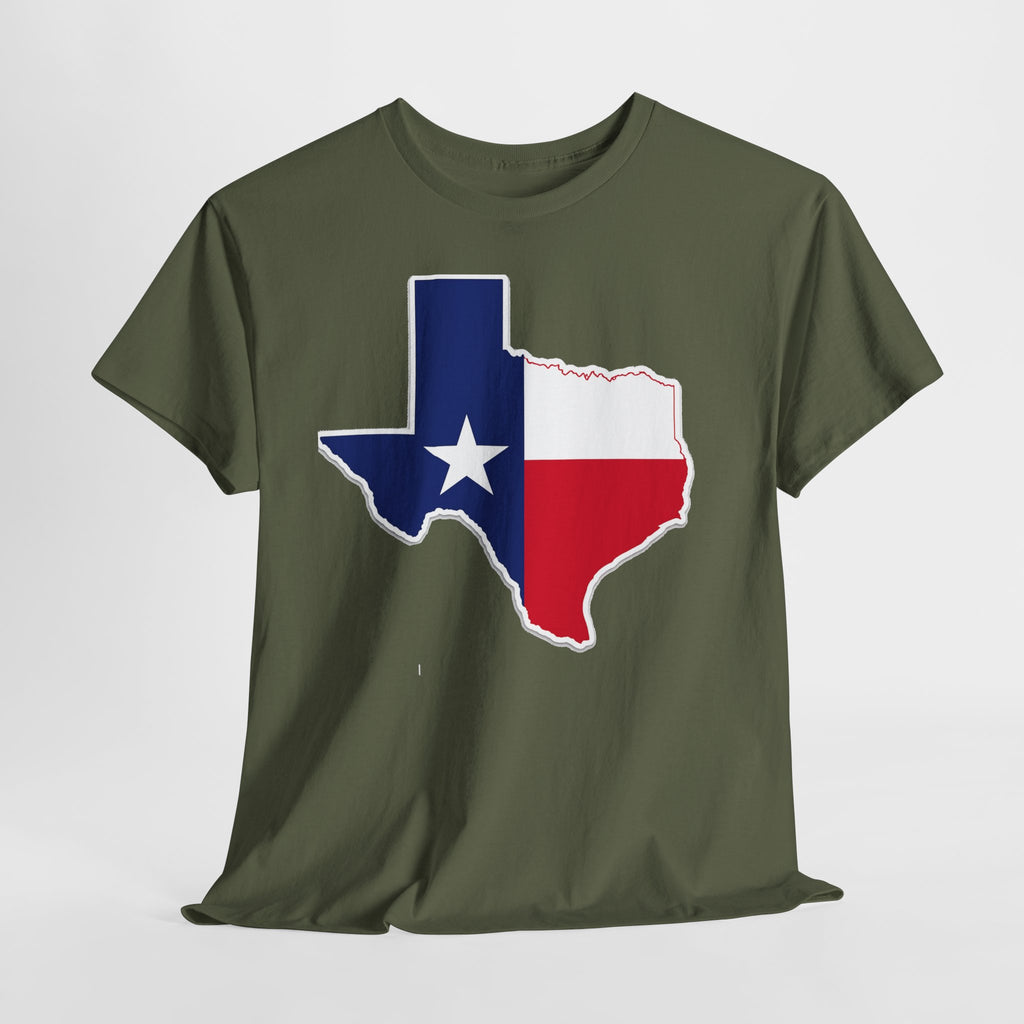 Texas Flag Outline T-Shirt — Lone Star State Pride Tee