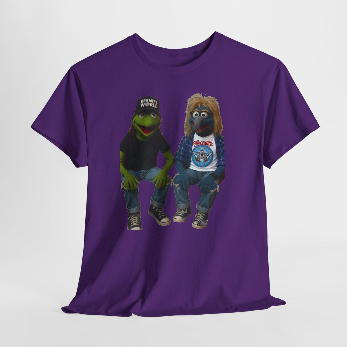 Kermit & Gonzo Waynes World Inspired Character Graphic T-Shirt